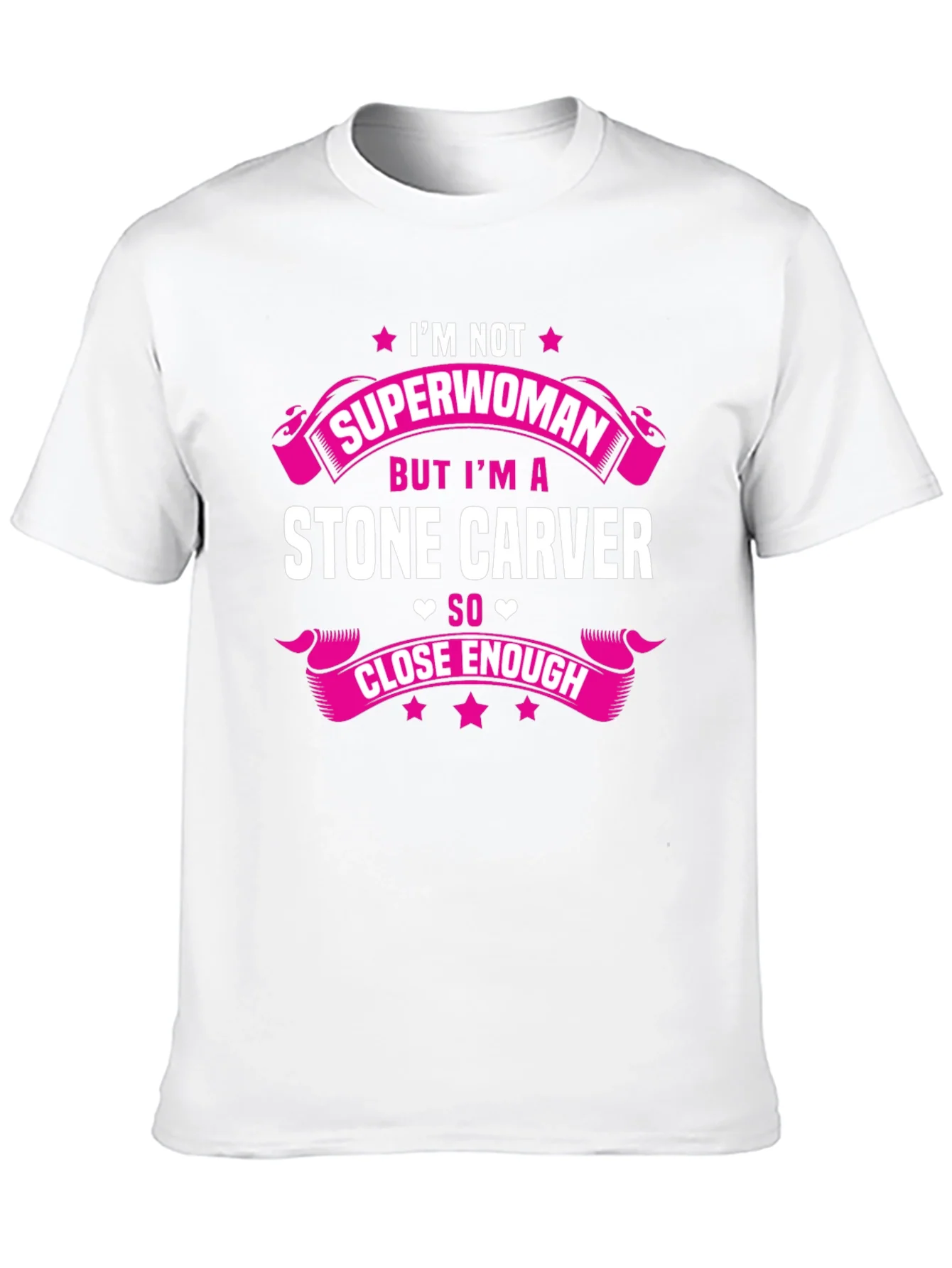 Camiseta Negra con Estampado Stone Carver