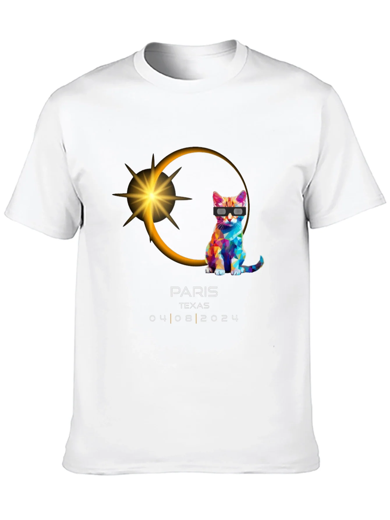 Camiseta Eclipse Solar 2024 Par¨ªs Texas