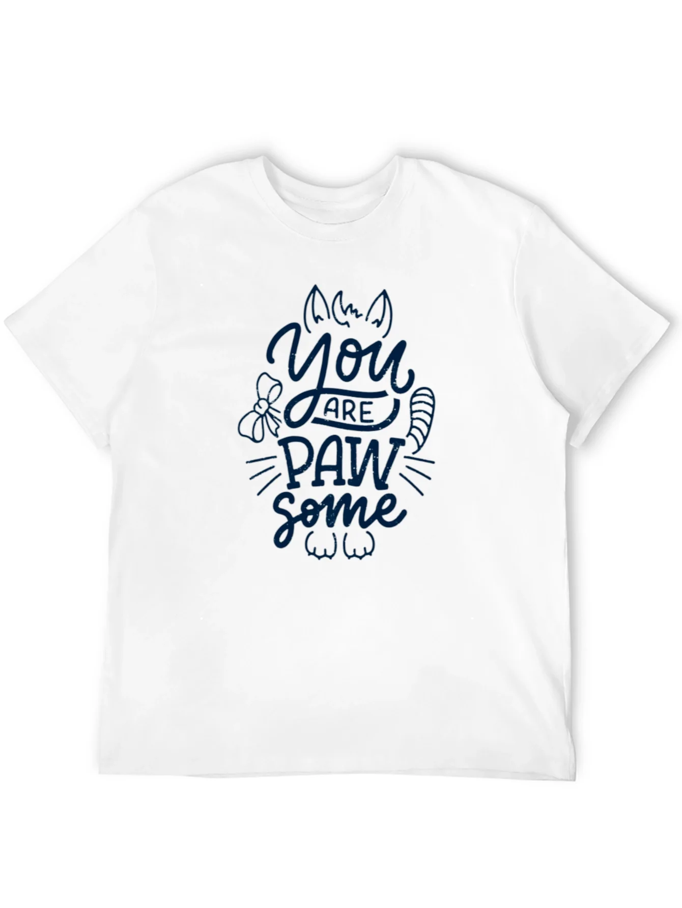 Camiseta Negra Hombre You Are Paw-Some