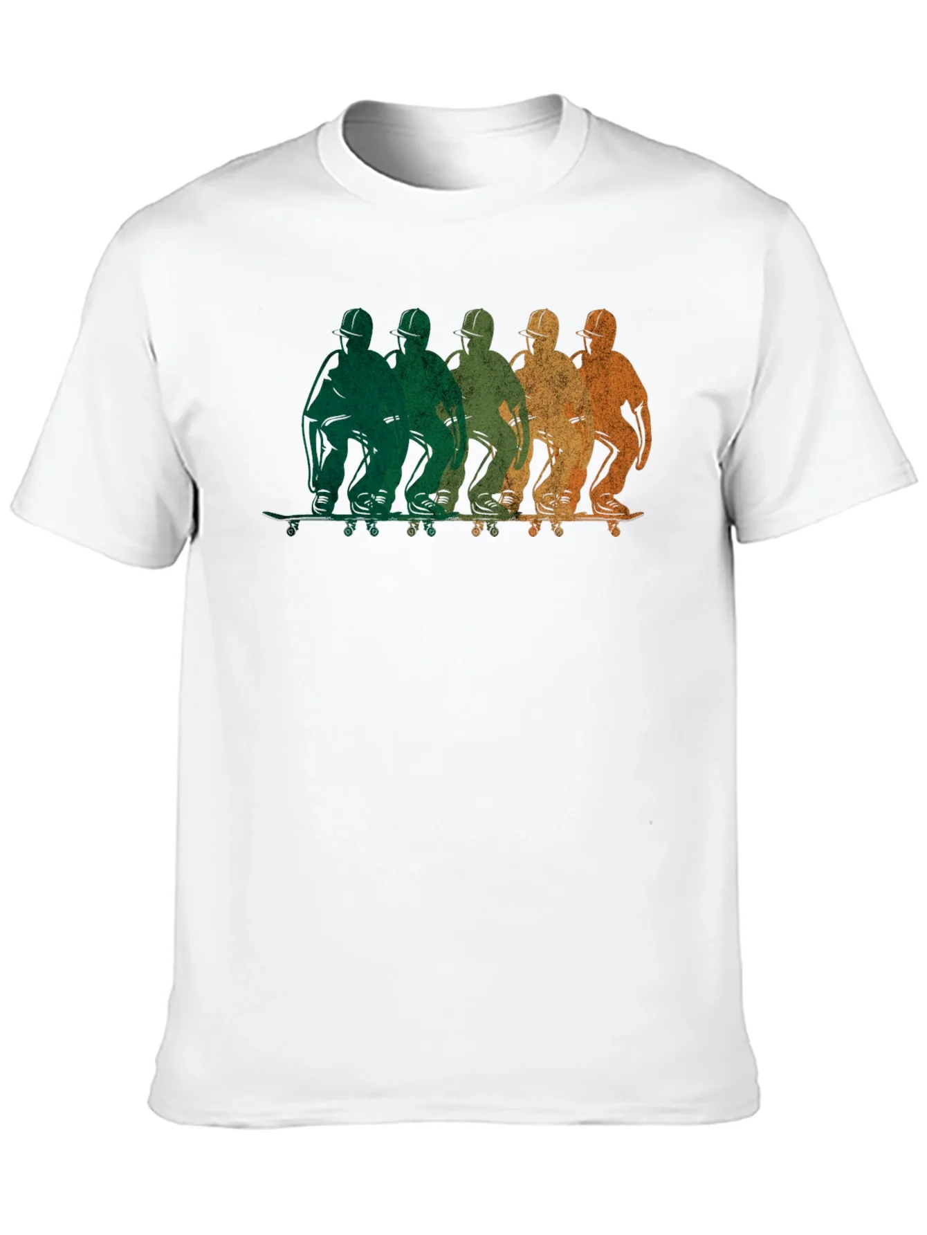 Rebbecca Retro Skateboarder Graphic Black T-Shirt