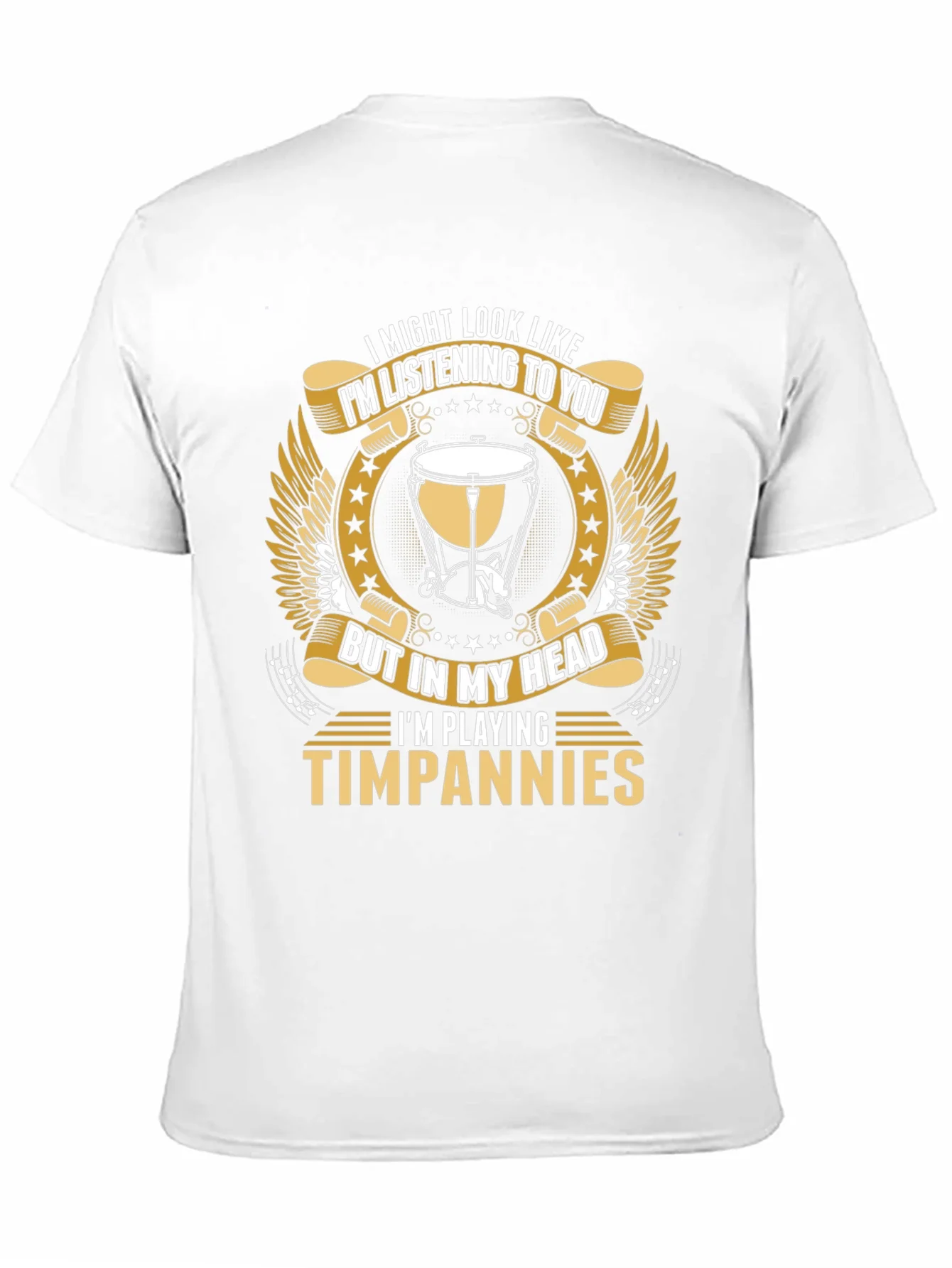 Camiseta Negra Timpanies - Para M¨²sicos