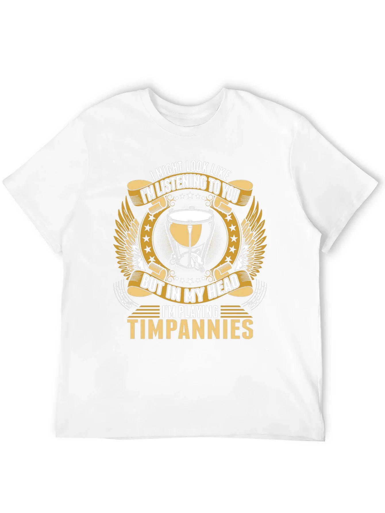 Camiseta Negra Timpanies - Para M¨²sicos