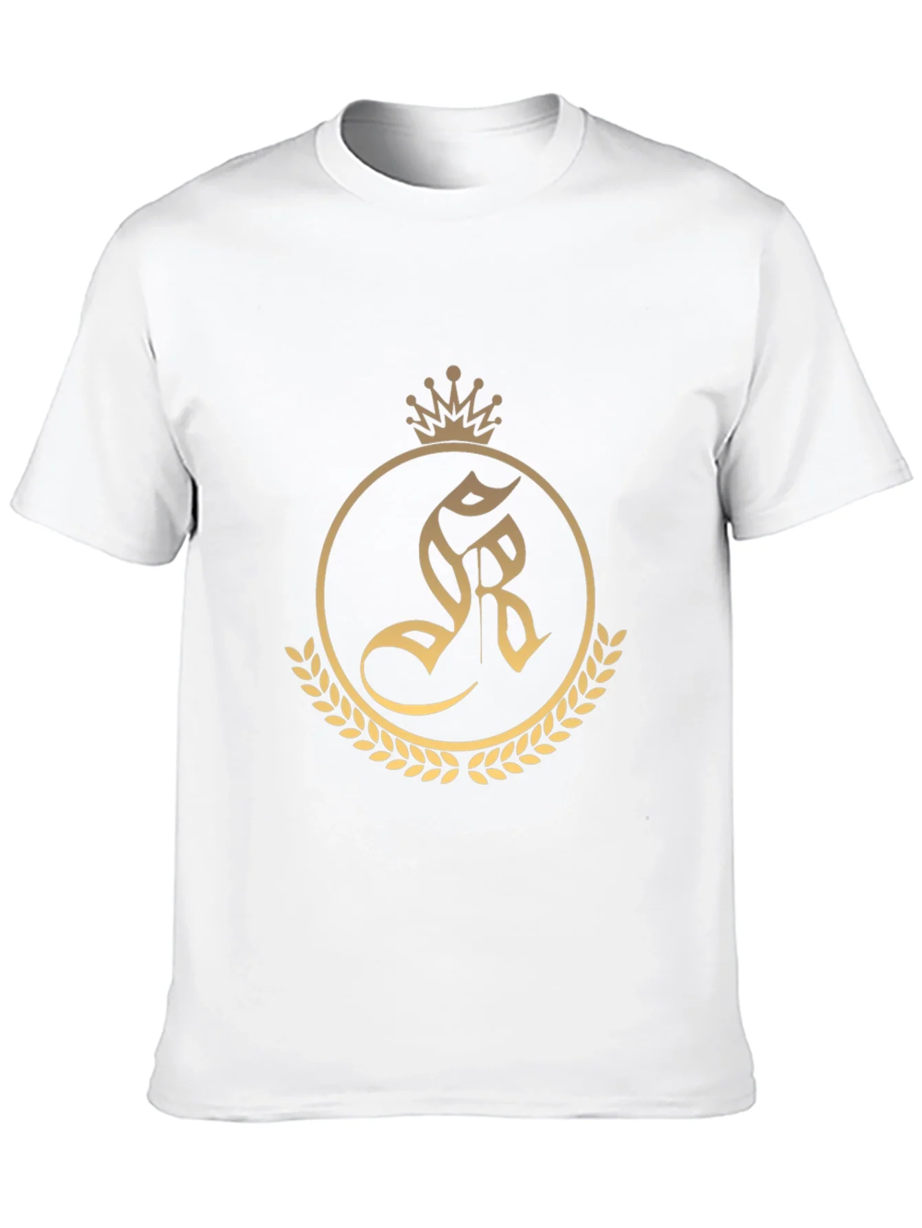 Rebbecca Regal Crest Tee - Black Cotton Blend
