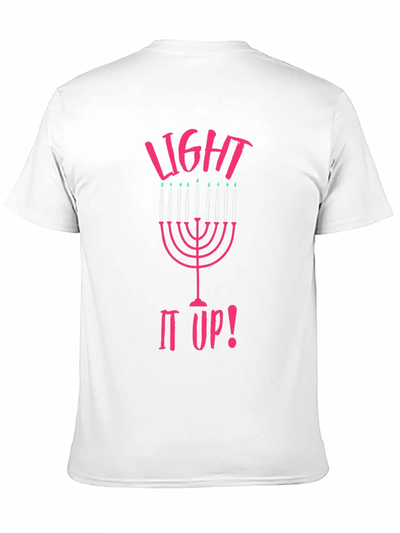 Camiseta Negra Light It Up! Hanukkah