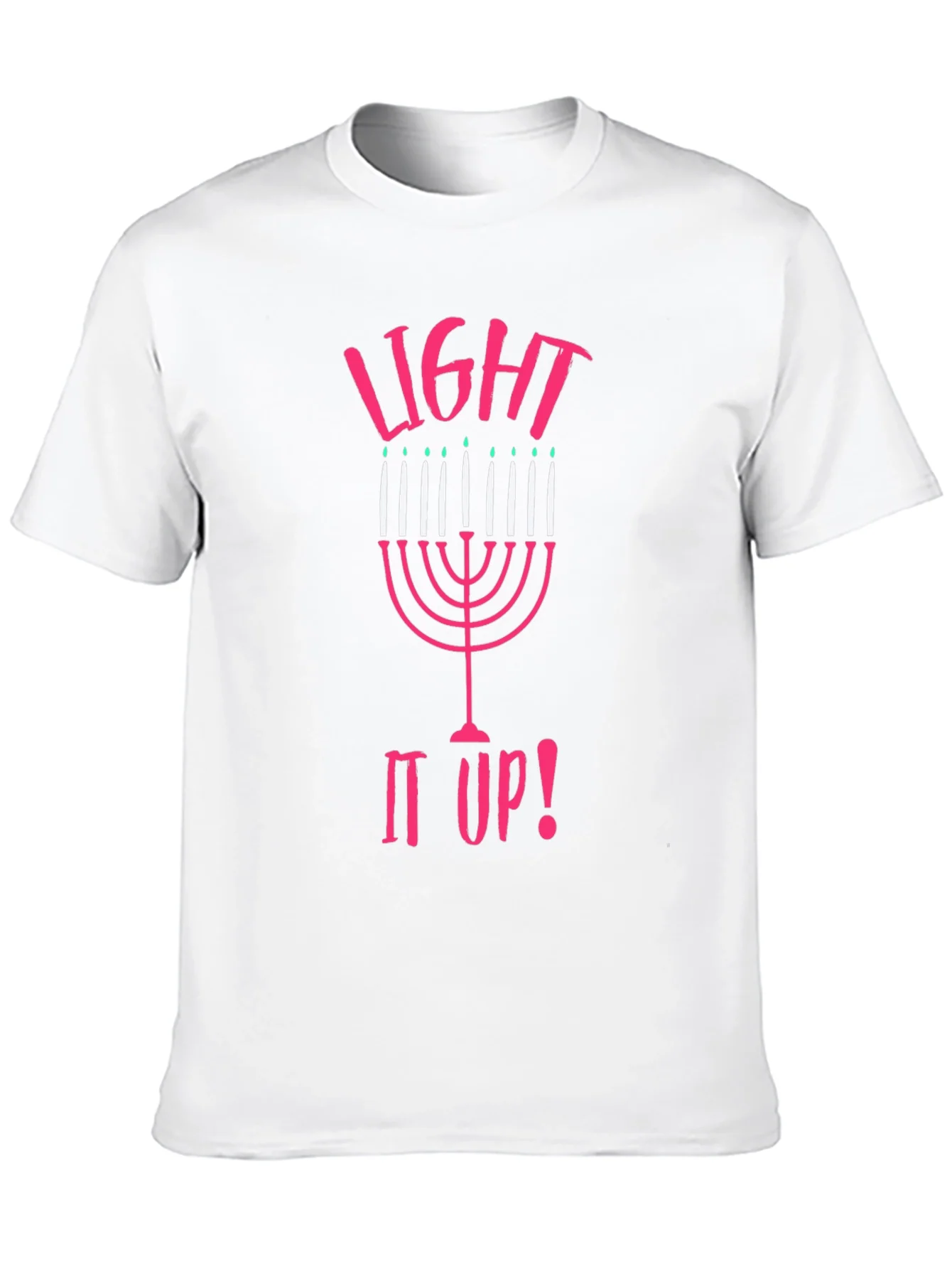 Camiseta Negra Light It Up! Hanukkah