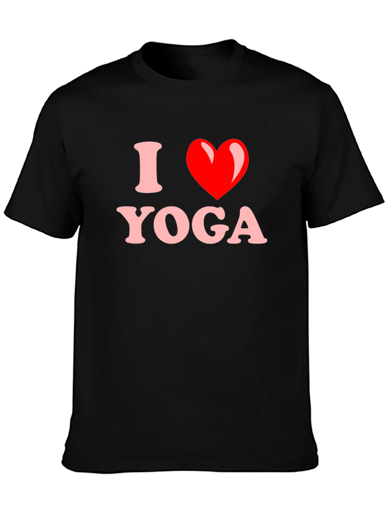 Camiseta Negra I Love Yoga para Hombre
