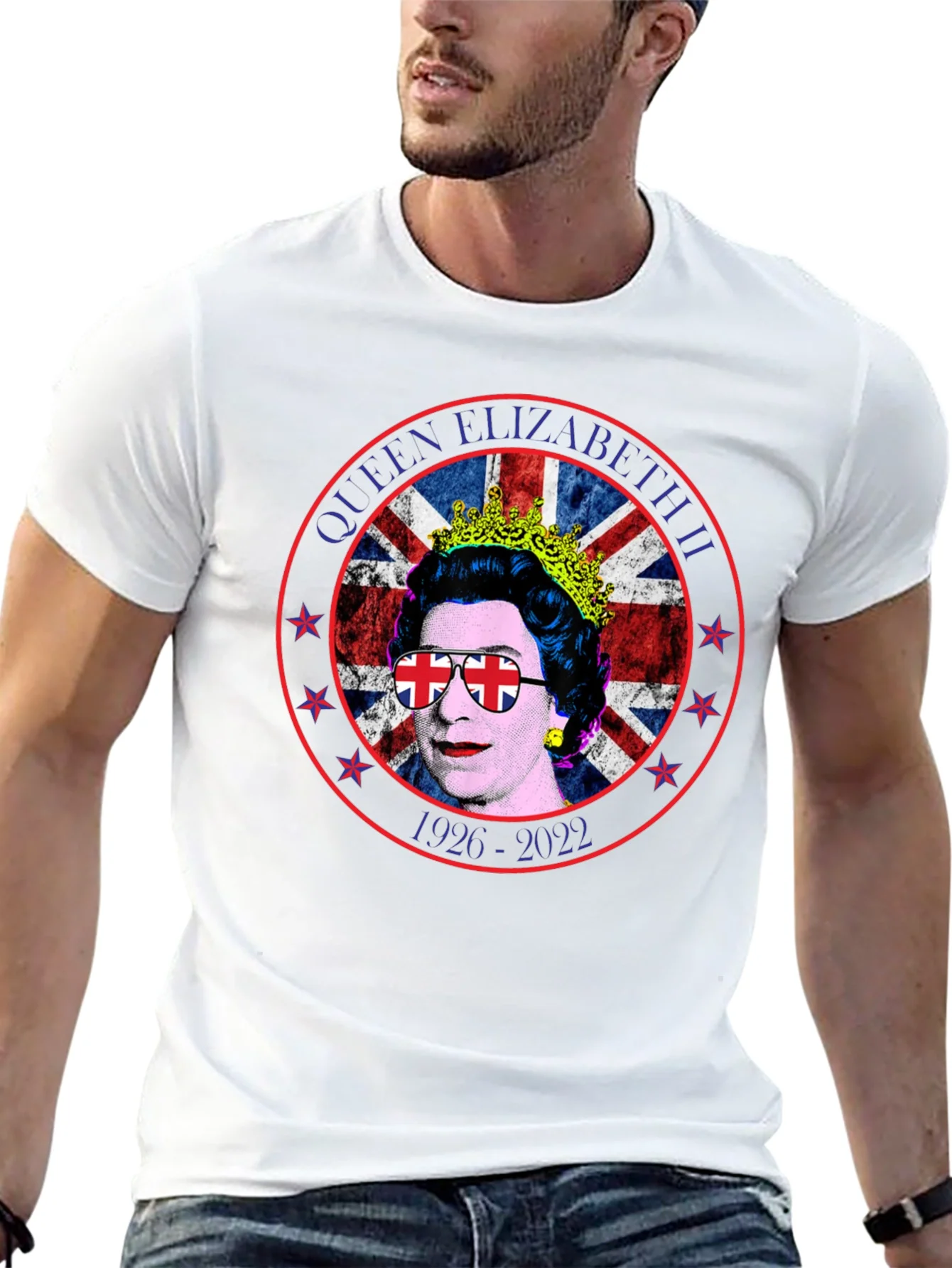 Camiseta Reina Isabel II - Tributo Pop Art