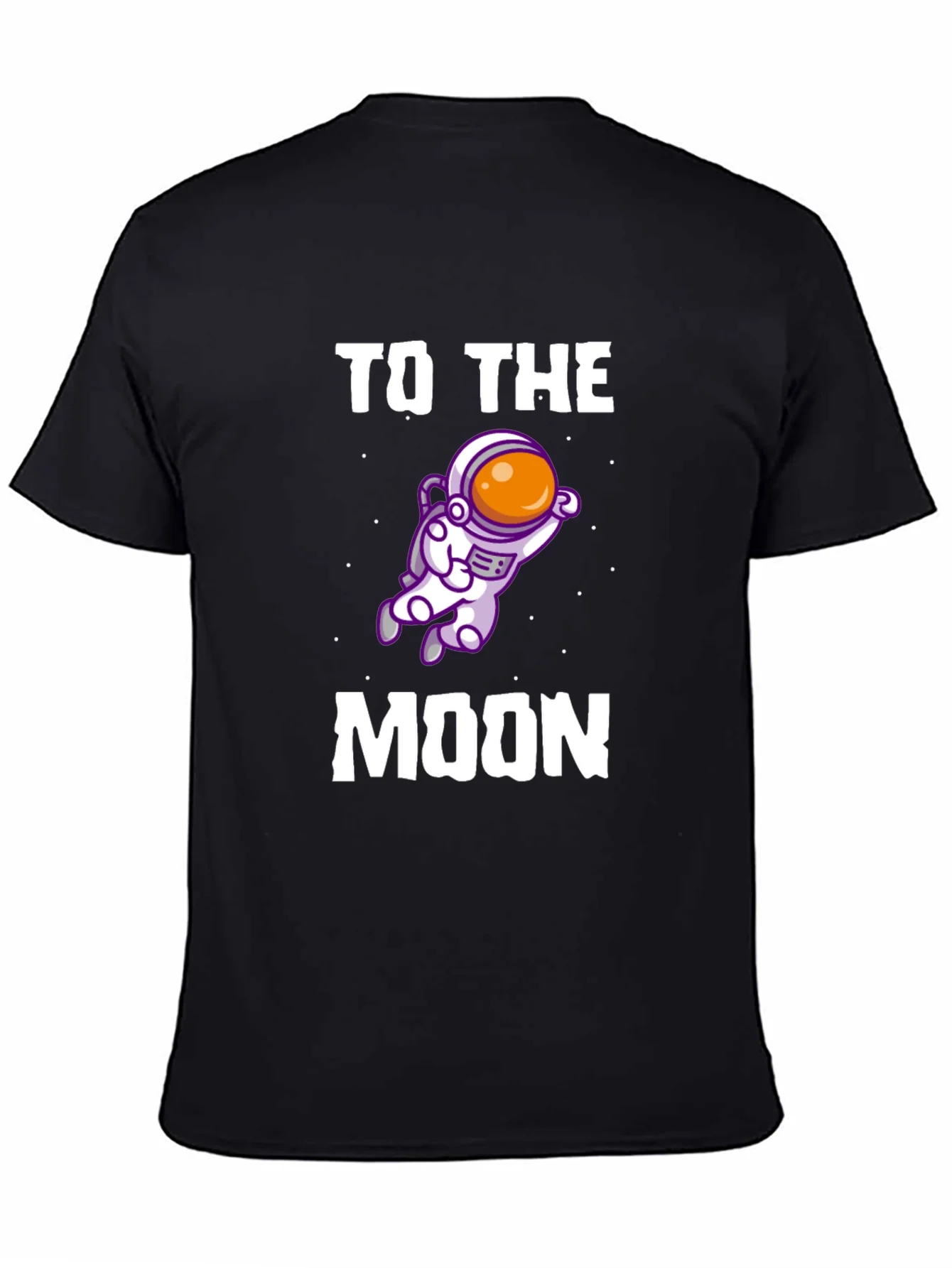 Camiseta Negra To The Moon Astronauta