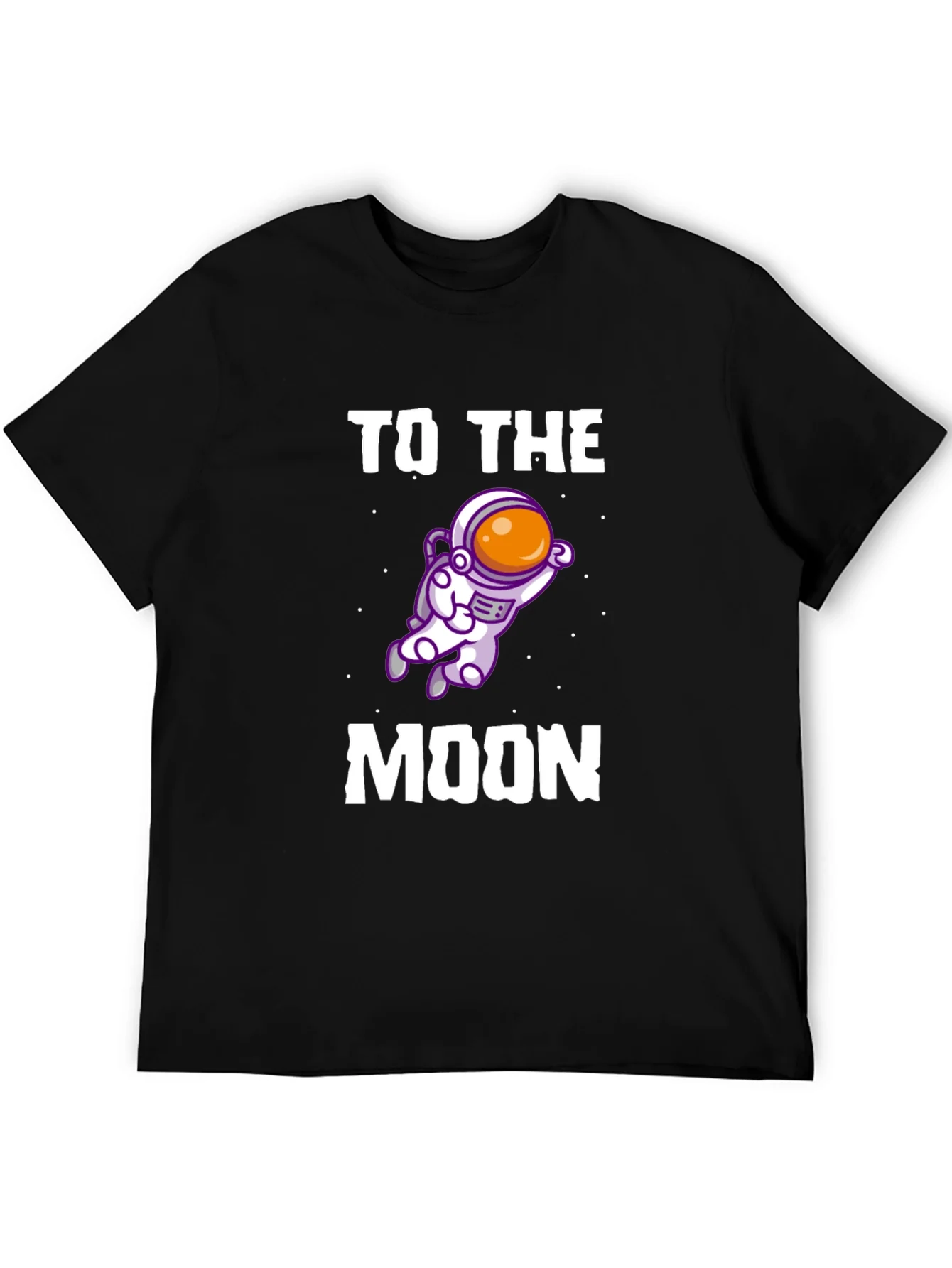 Camiseta Negra To The Moon Astronauta