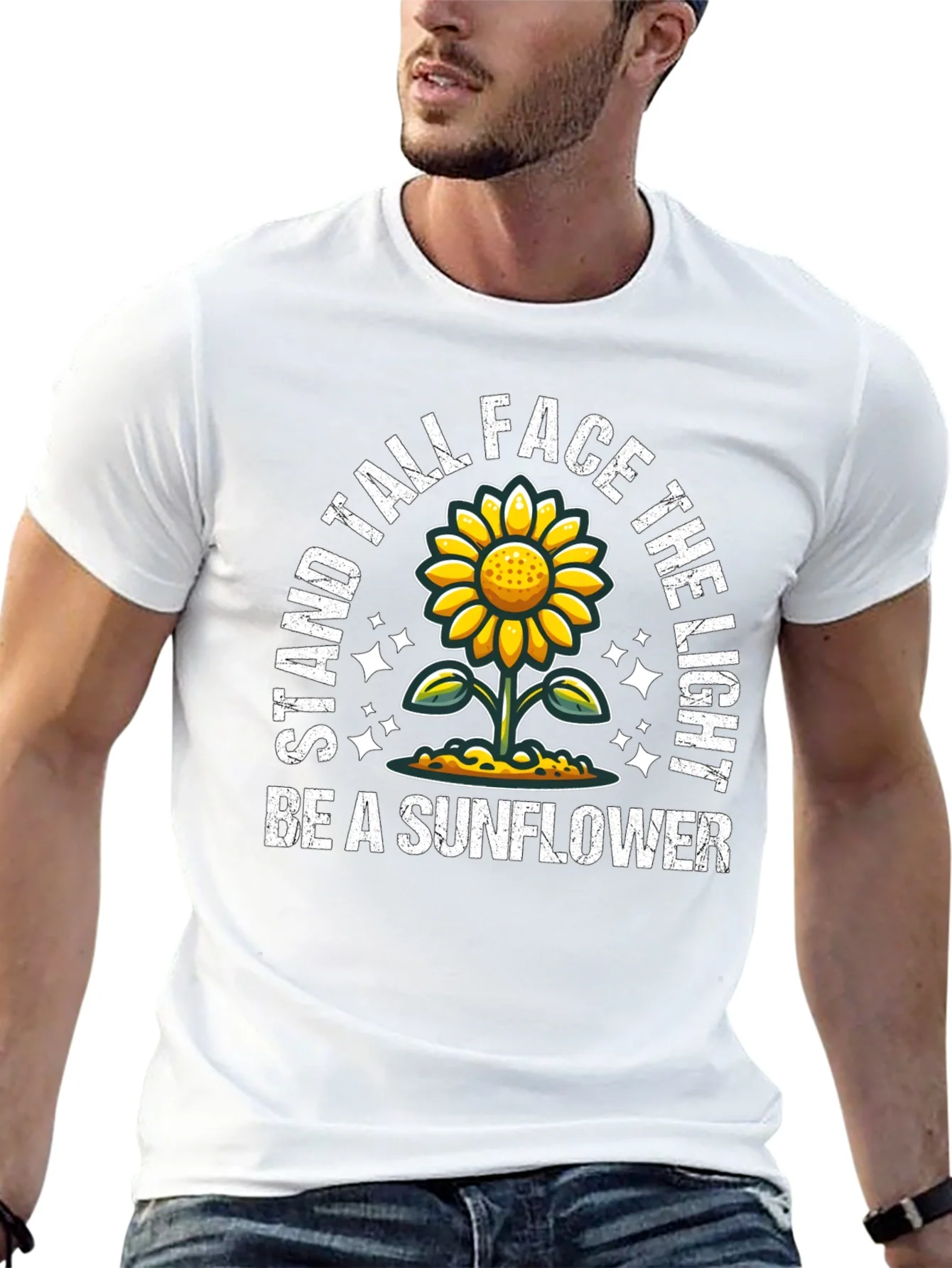 Rebbecca Stand Tall Sunflower Graphic Tee