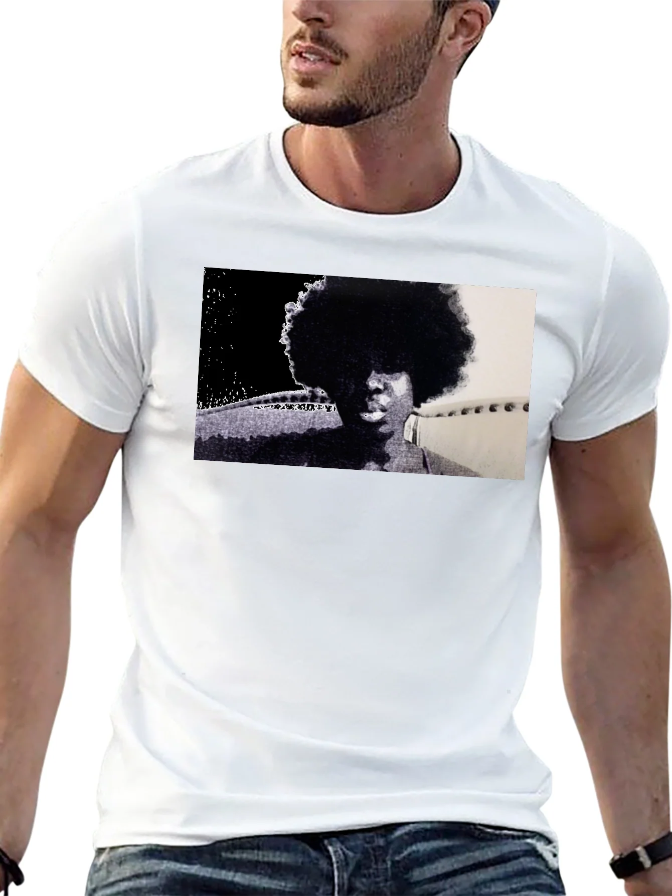 Rebbecca Retro Afro Black T-Shirt