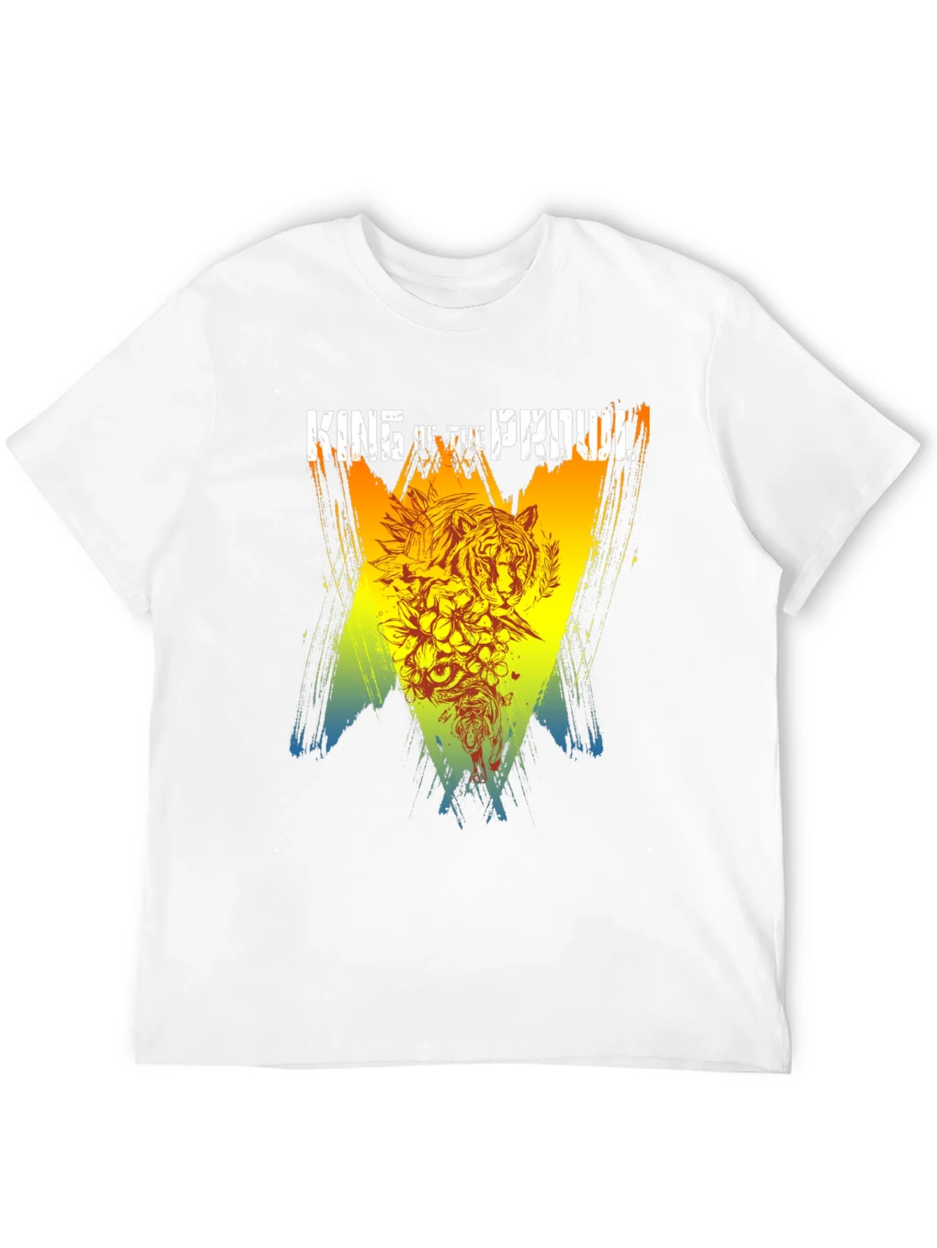 Camiseta Negra Rey del Merodeo con Dise?o de Tigre