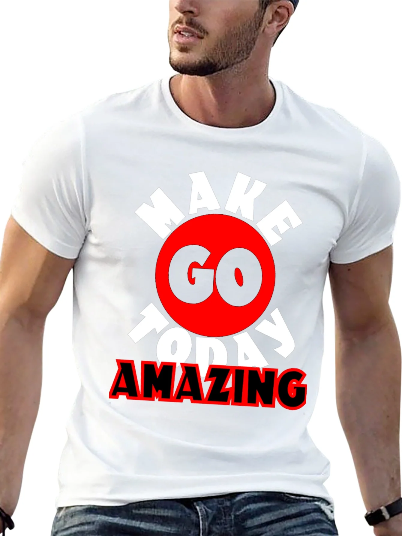 Camiseta Negra Motivacional Make Today Amazing