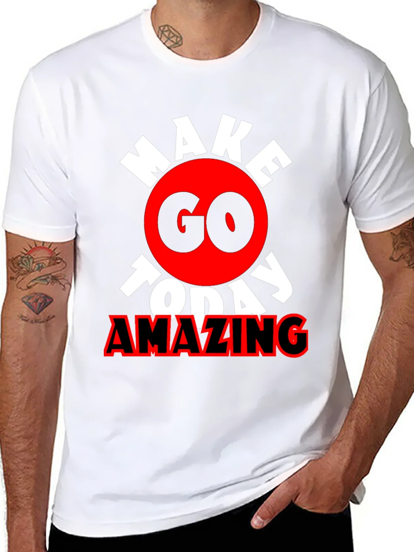 Camiseta Negra Motivacional Make Today Amazing