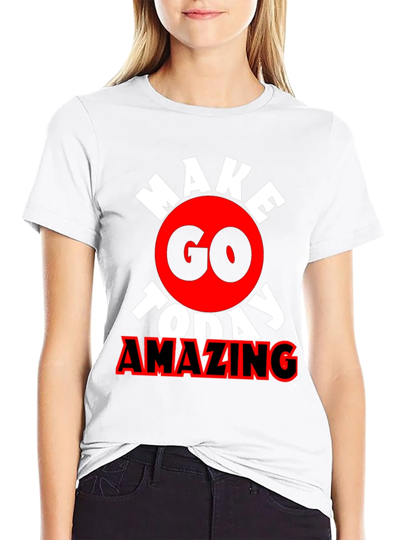 Camiseta Negra Motivacional Make Today Amazing