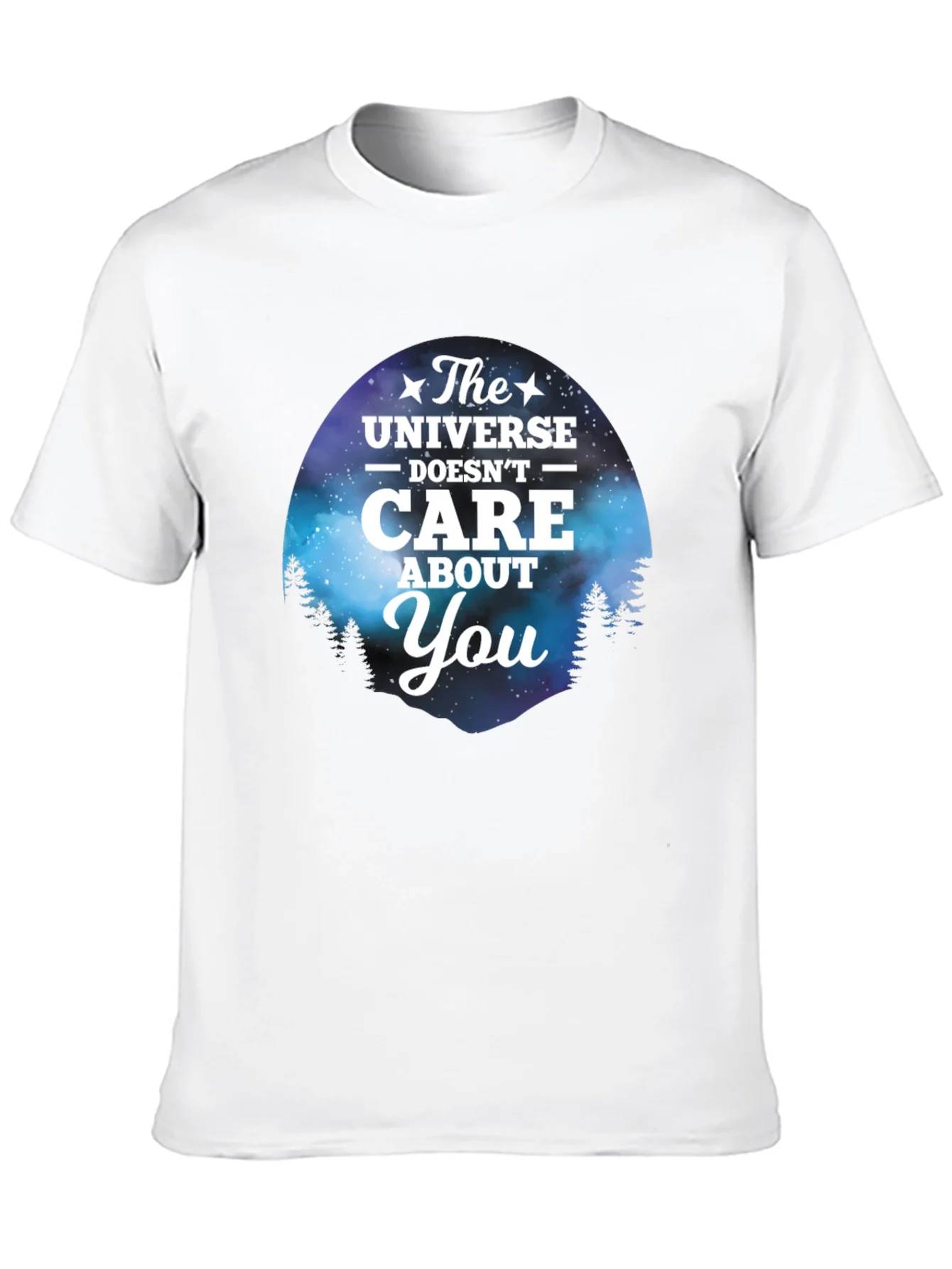 Camiseta Negra con Dise?o del Universo