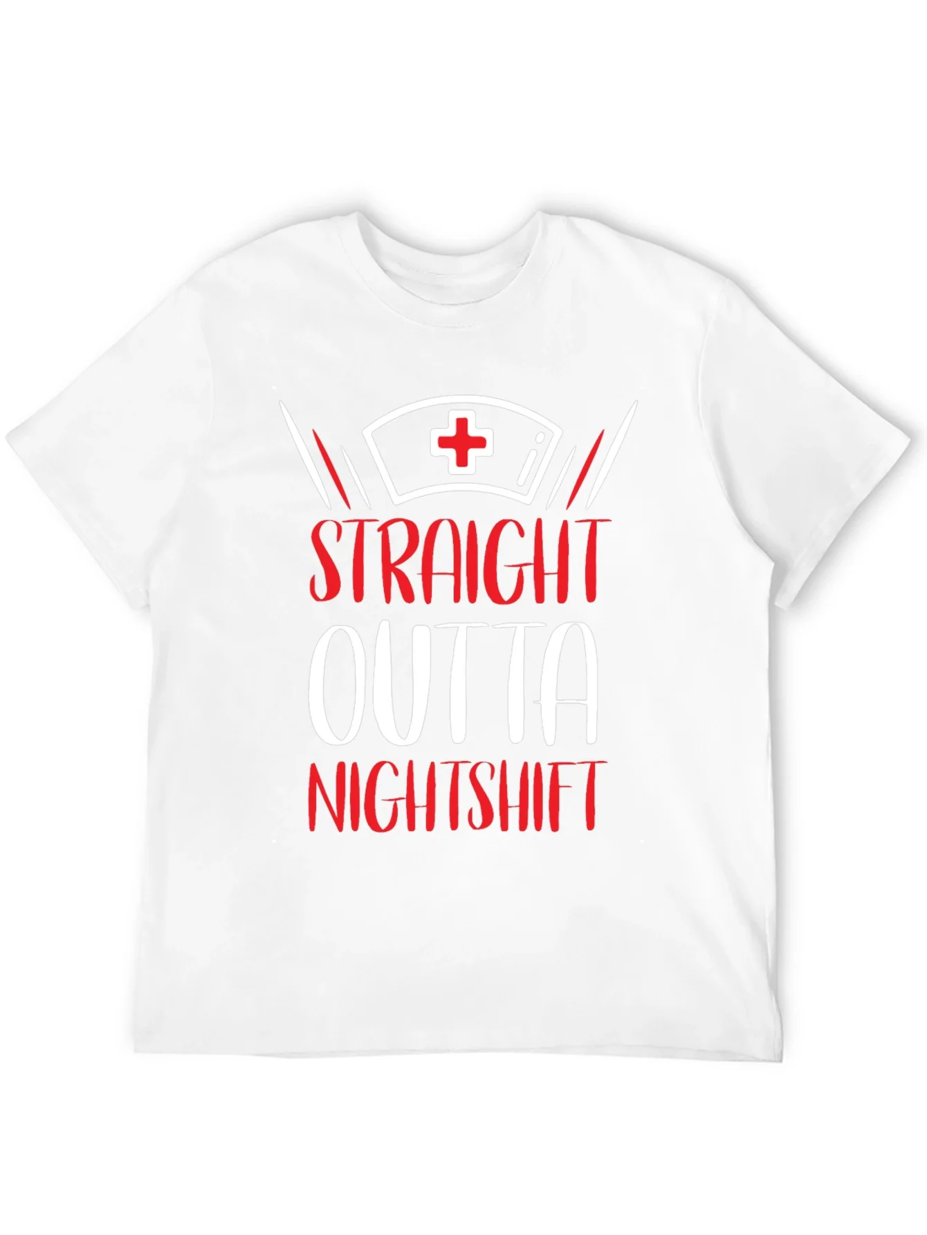 Camiseta Straight Outta Nightshift para Enfermer¨ªa