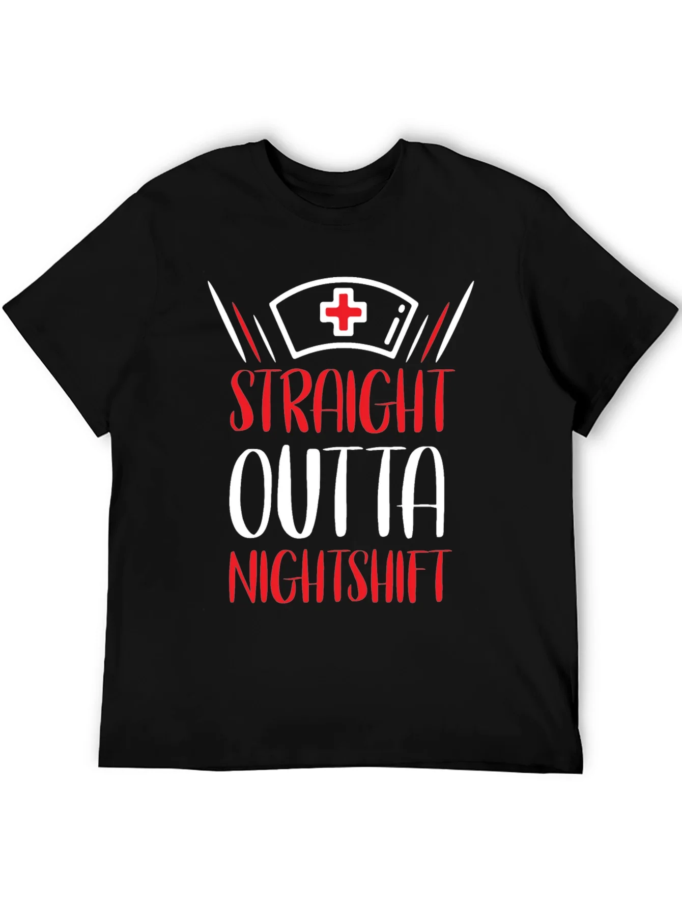 Camiseta Straight Outta Nightshift para Enfermer¨ªa