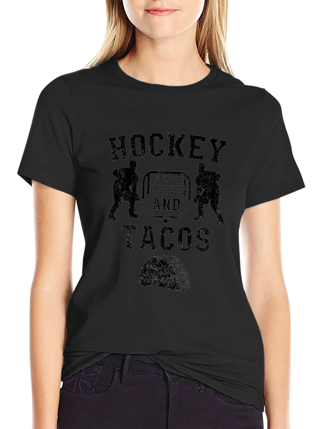 Camiseta Hockey y Tacos - Algod¨®n