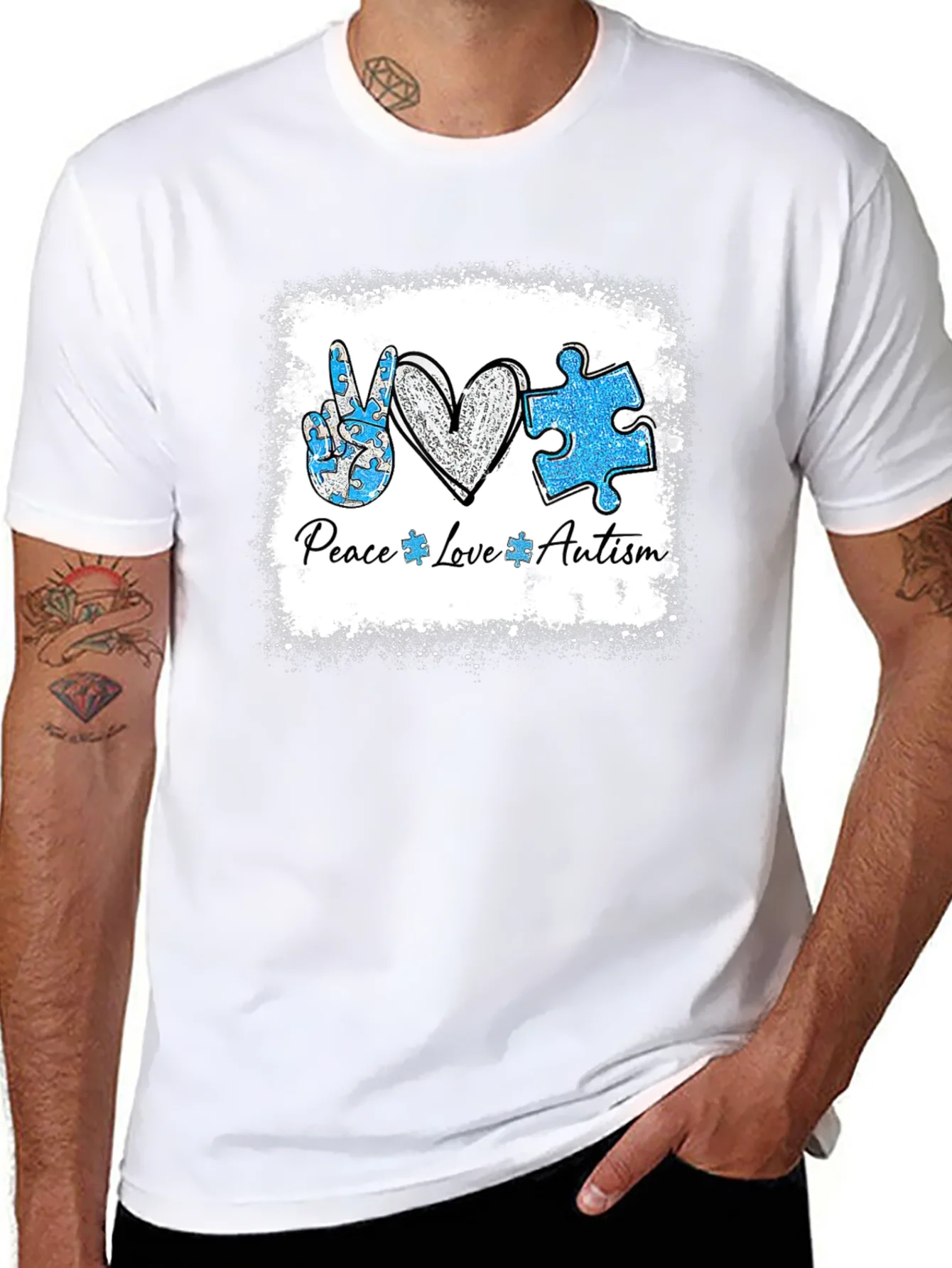 Camiseta Paz Amor Autismo