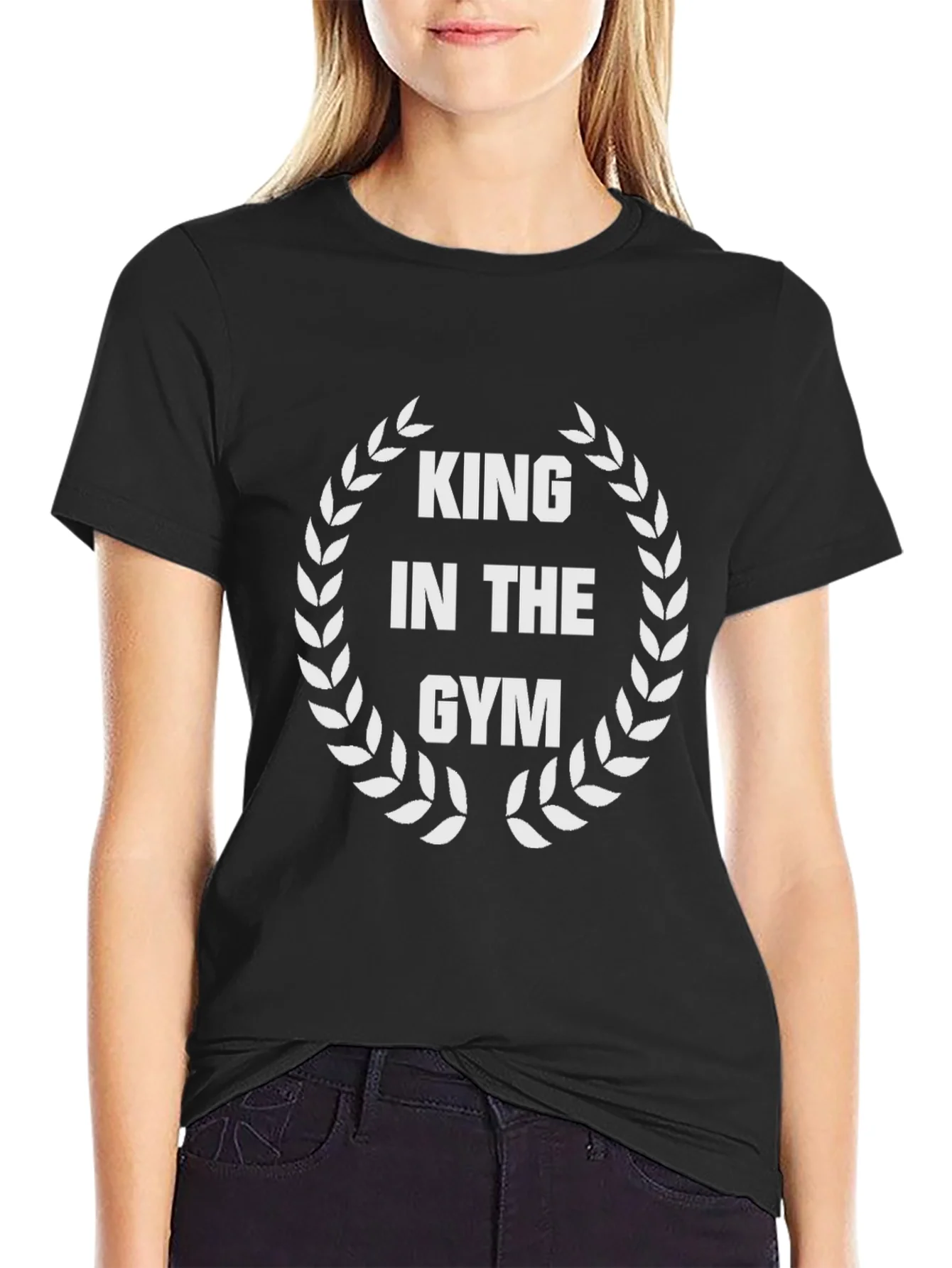 Camiseta Negra King in the Gym para Hombre