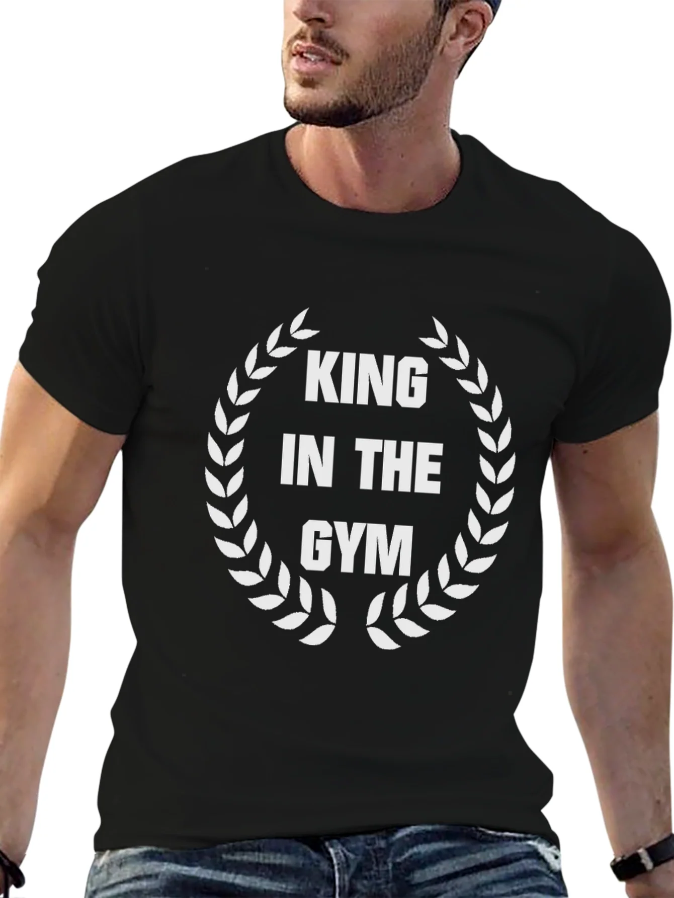 Camiseta Negra King in the Gym para Hombre