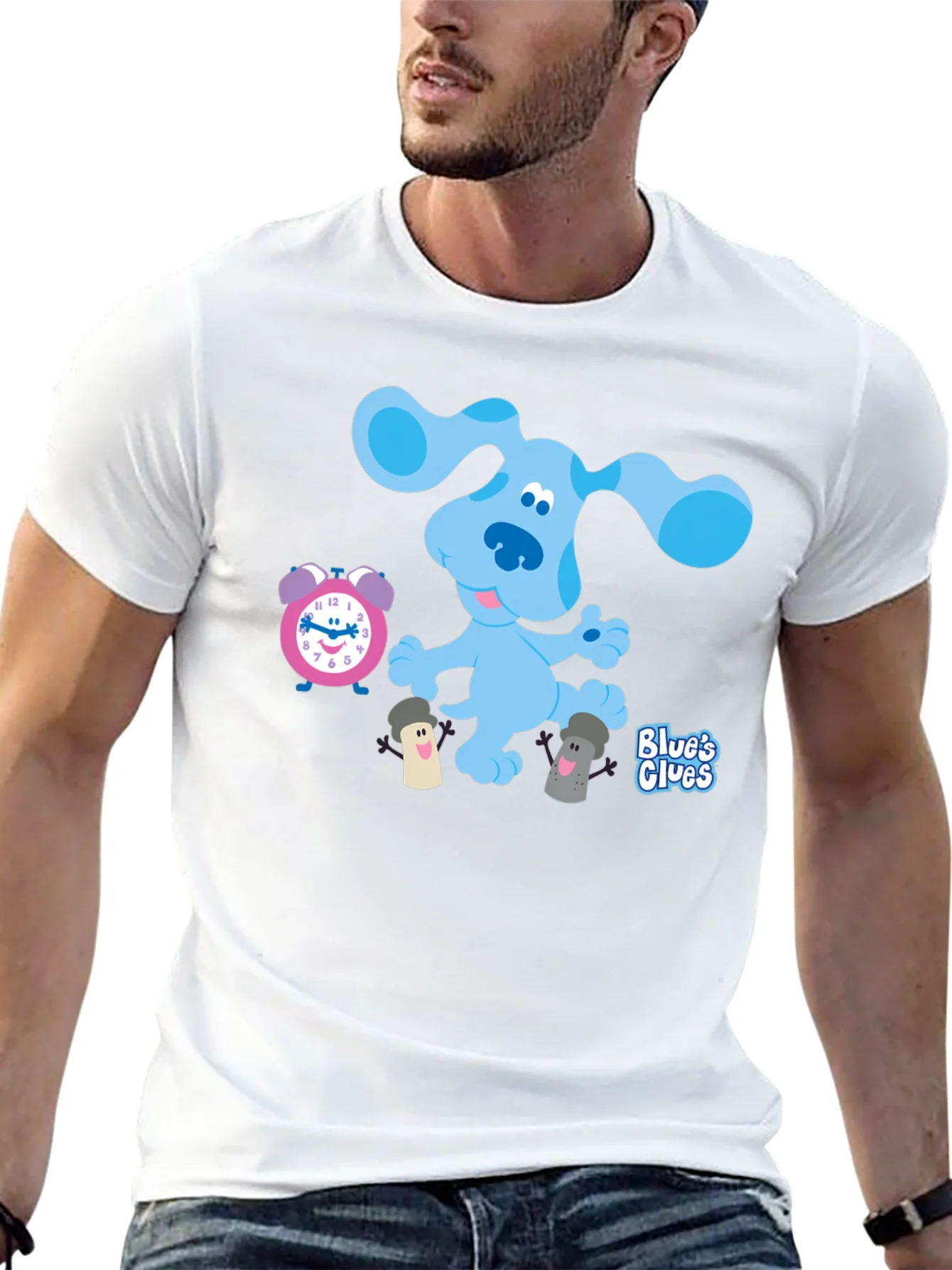 Rebbecca Blues Clues T-Shirt - Cartoon Dog Graphic Tee