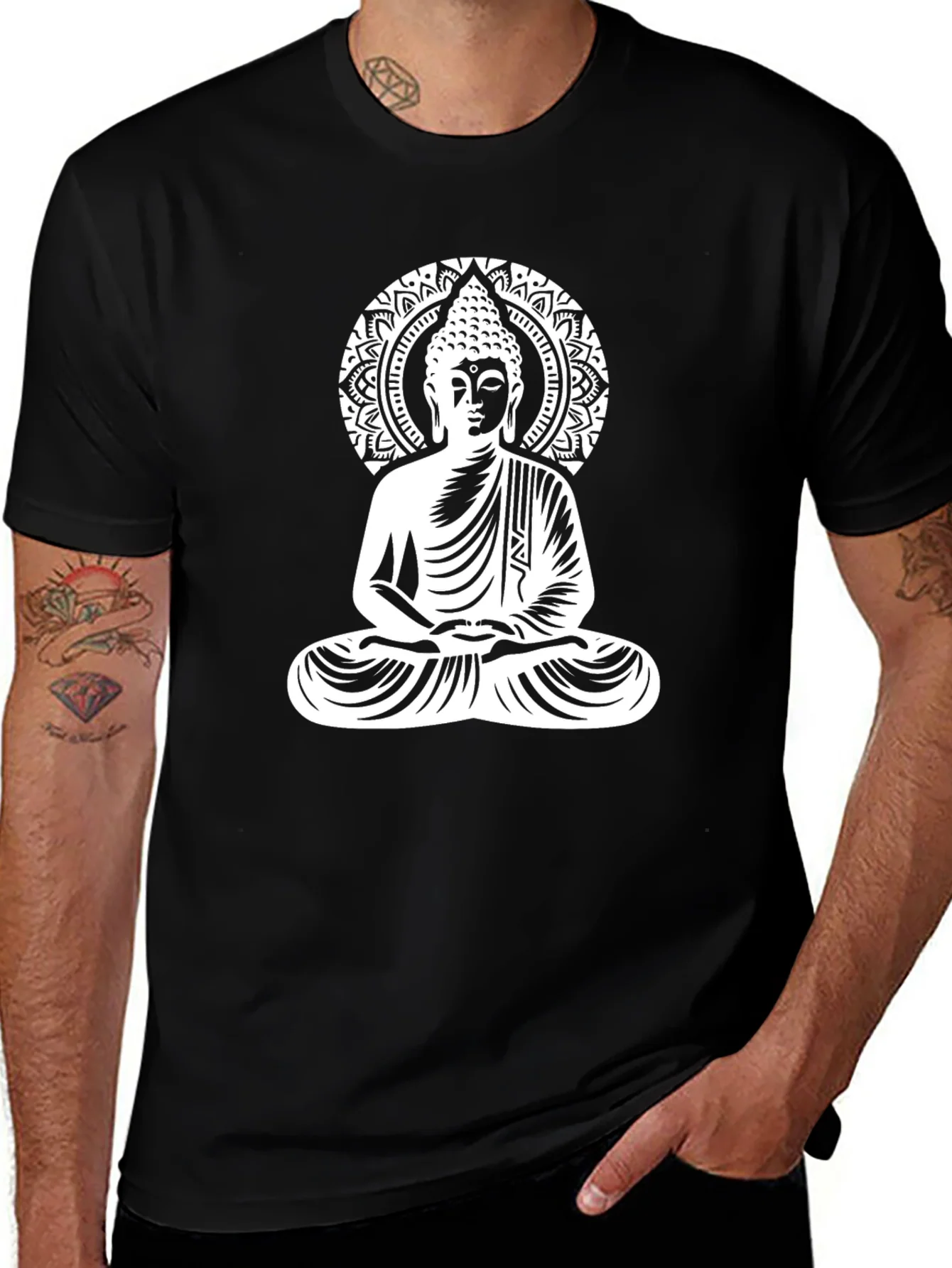 Camiseta Buda Mandala - Dise?o Zen y Elegante