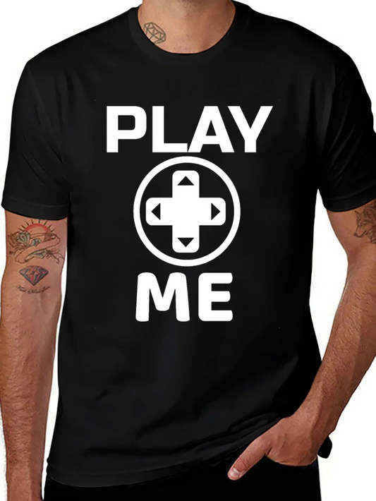 Camiseta Negra Play Me Gamer