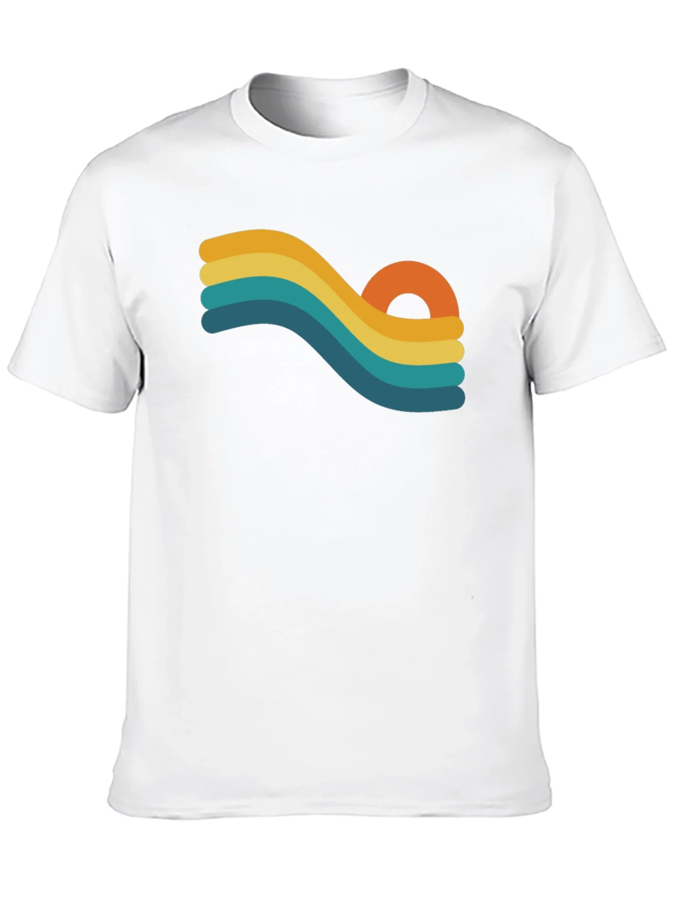 Rebbecca Retro Wave Graphic Black T-Shirt