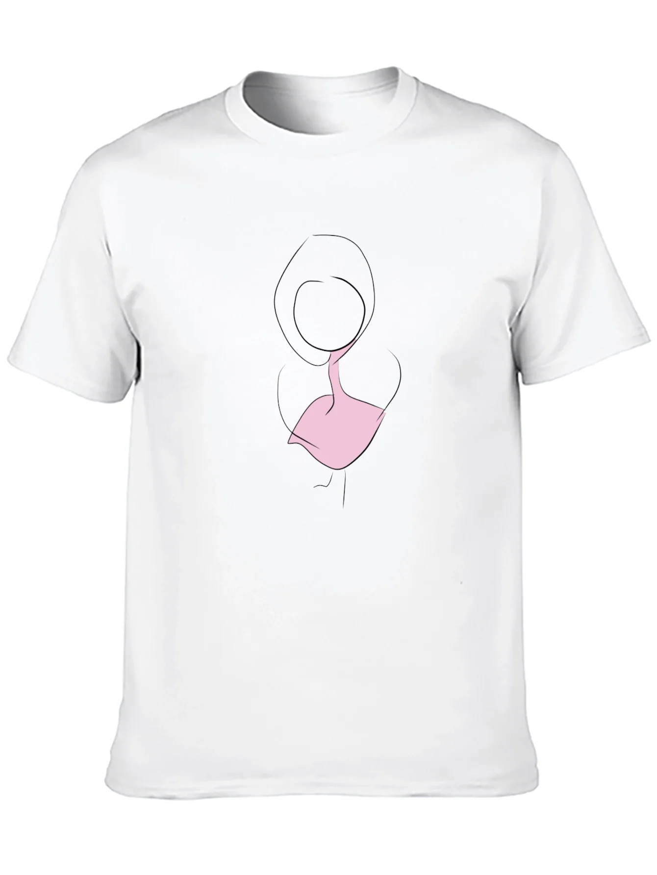 Rebbecca Minimalist Woman Silhouette Black T-Shirt