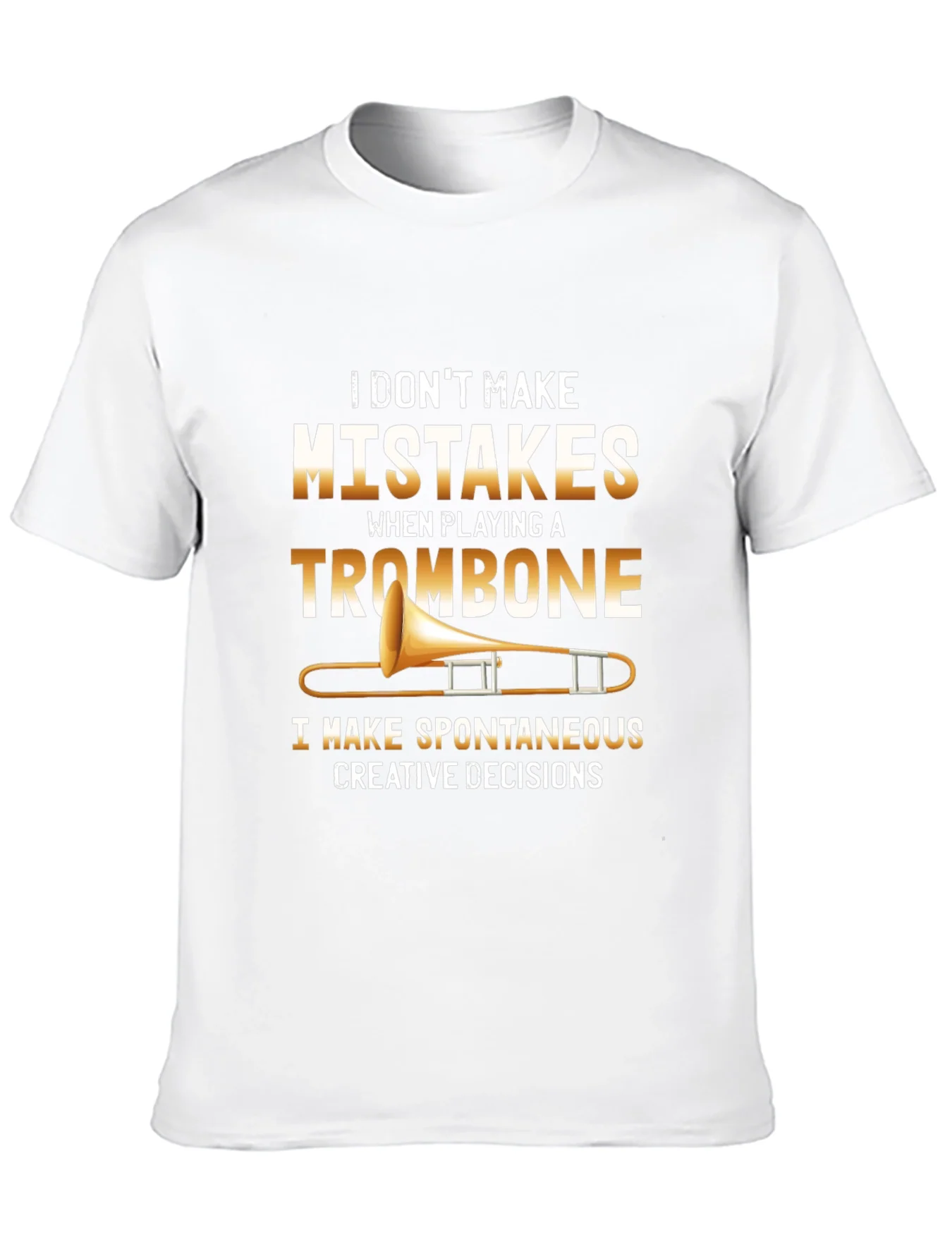 Camiseta Negra con Dise?o de Tromb¨®n y Frase Creativa