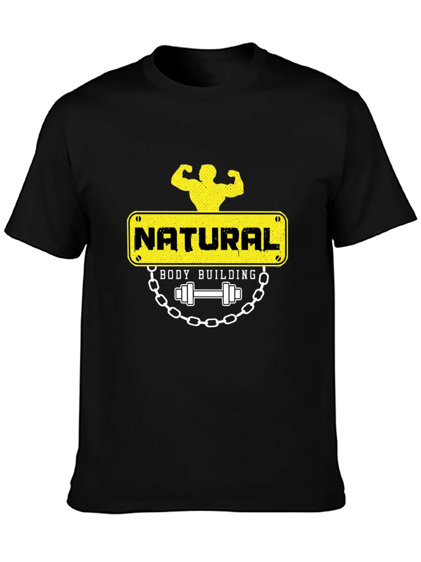 Camiseta Negra Natural Bodybuilding