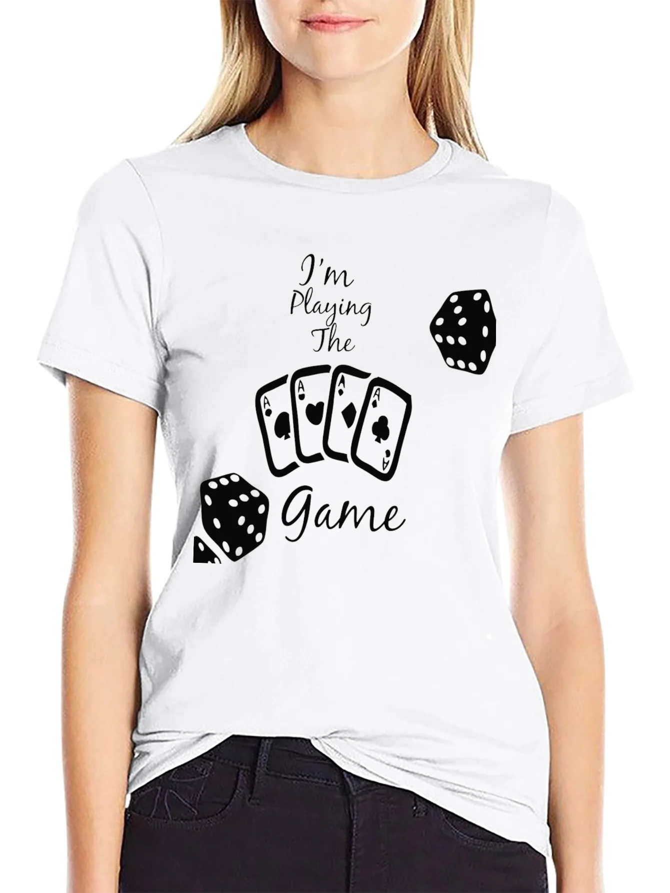 Camiseta Negra Juego de Azar