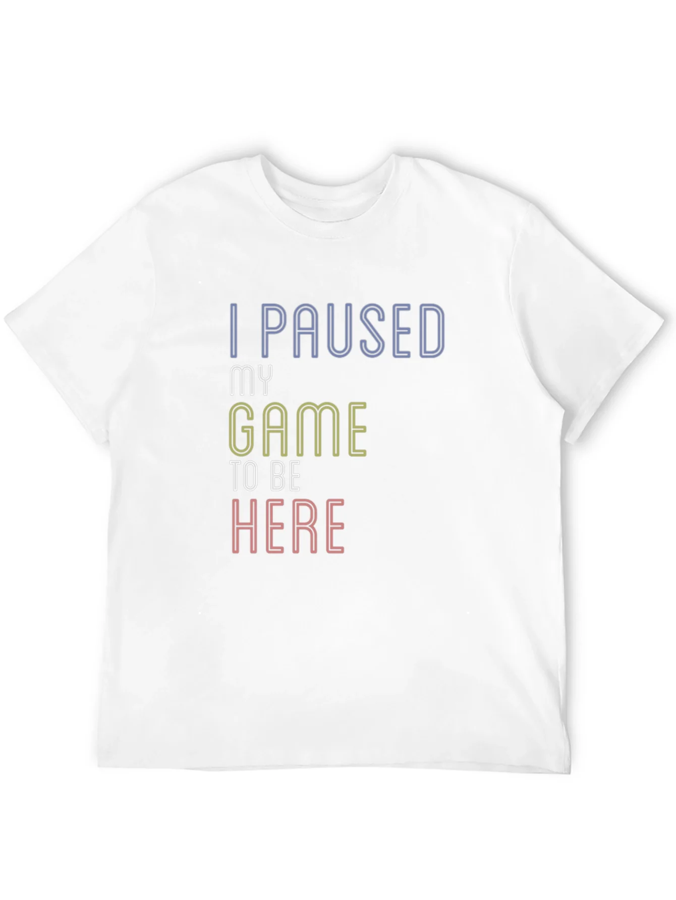 Camiseta Negra I Paused My Game To Be Here