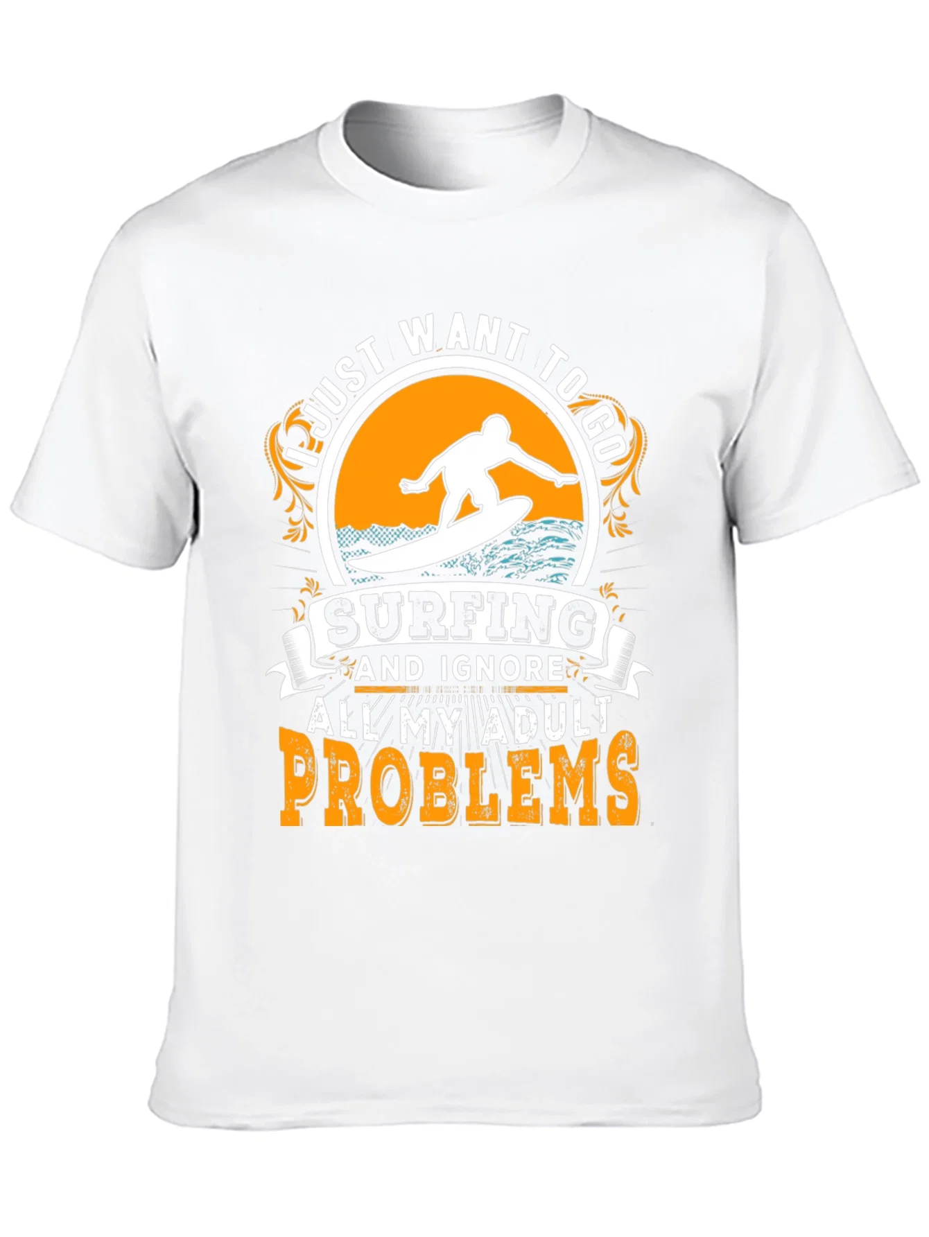 Rebbecca Surfing T-Shirt: Ignore Adult Problems