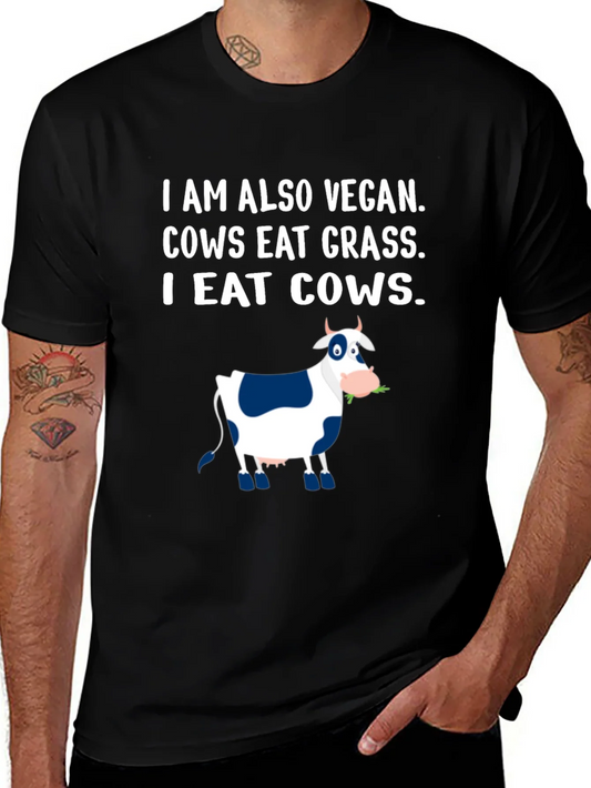 Camiseta Vegana Humor¨ªstica - Yo Tambi¨¦n Como Vacas