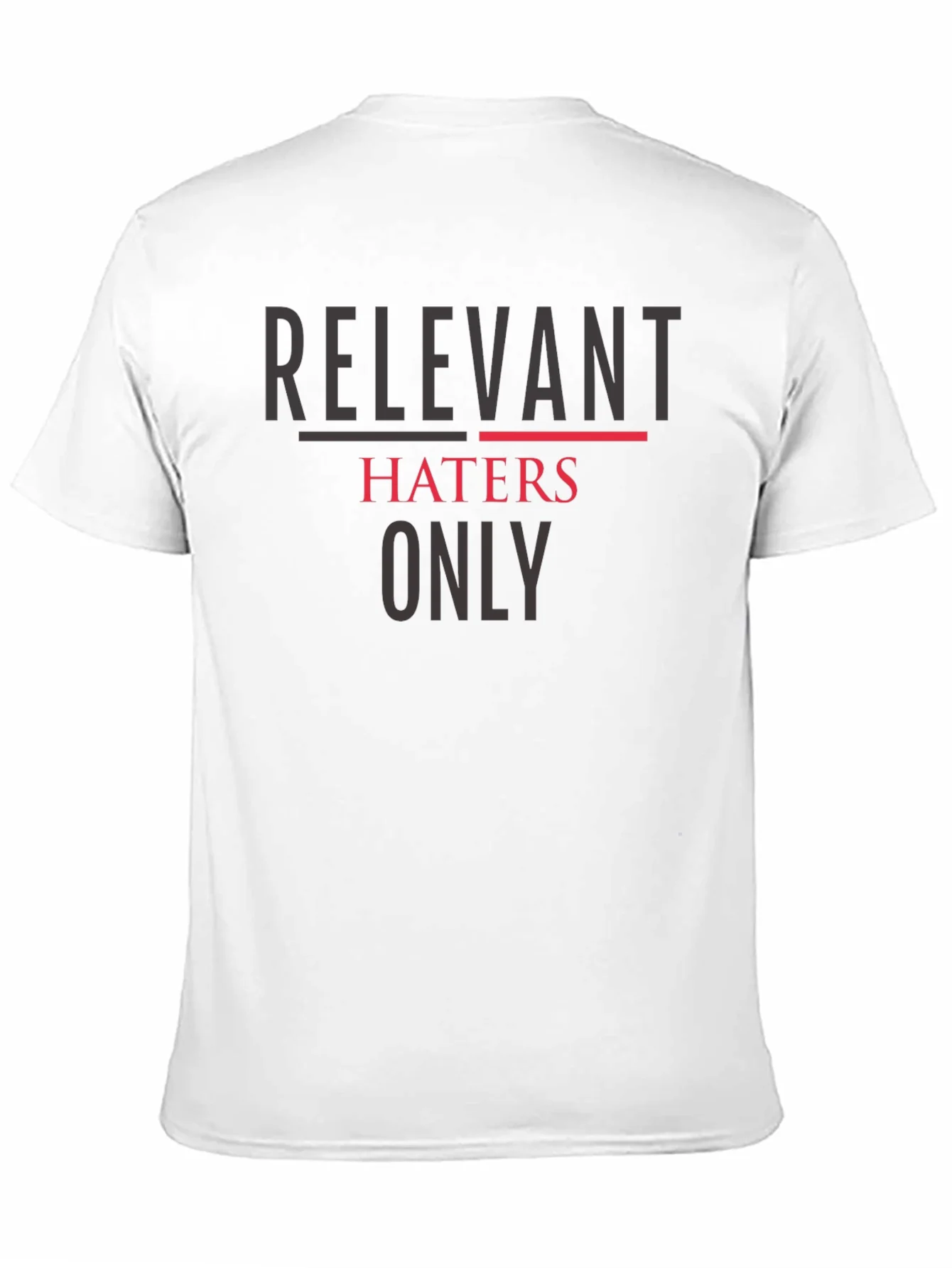Camiseta Negra: Relevant Haters Only