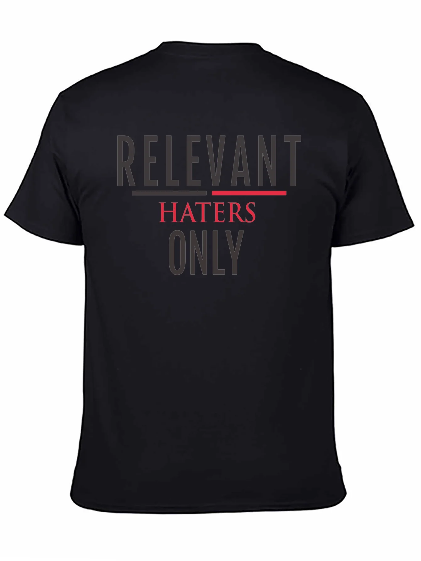 Camiseta Negra: Relevant Haters Only