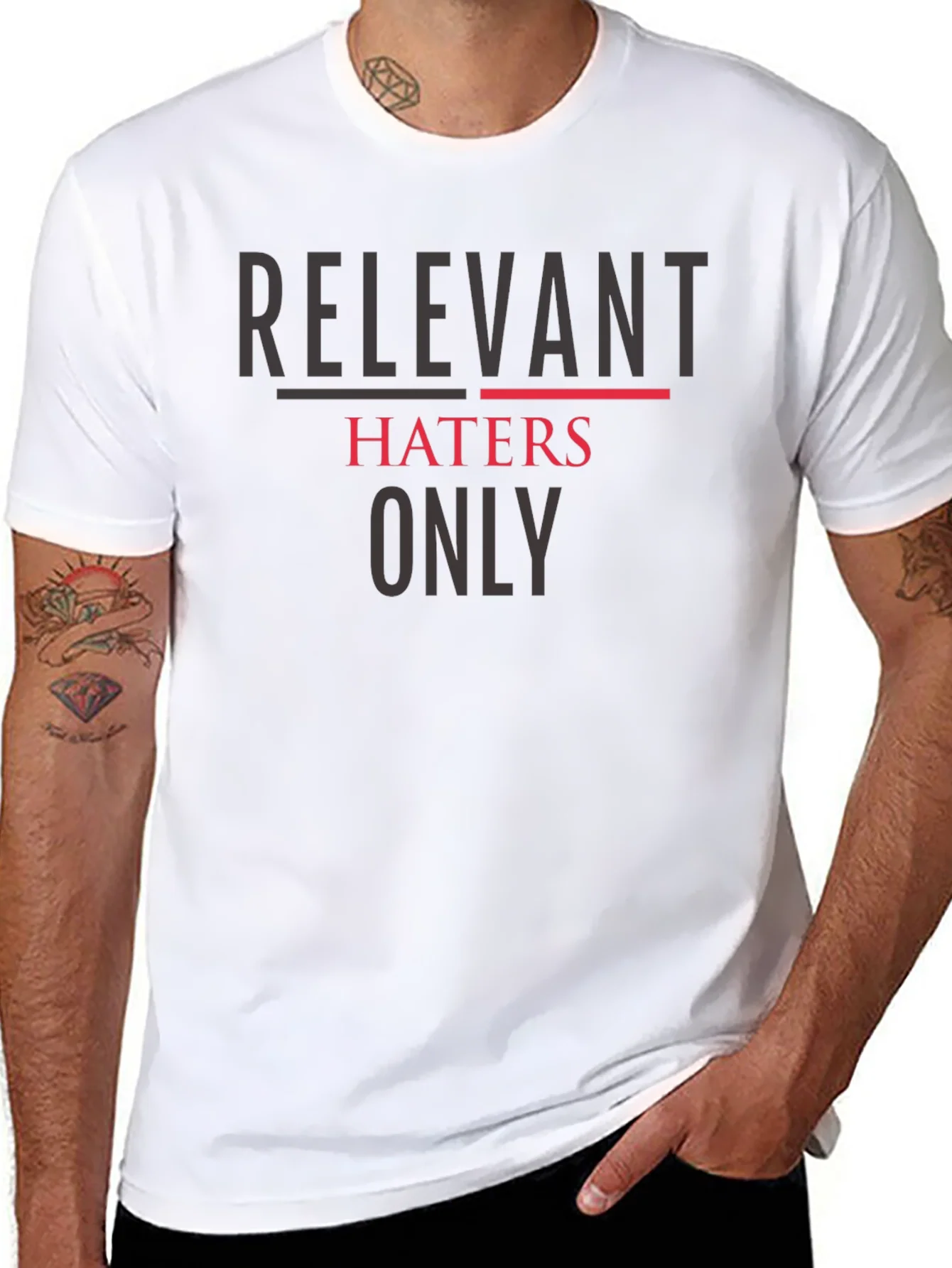 Camiseta Negra: Relevant Haters Only