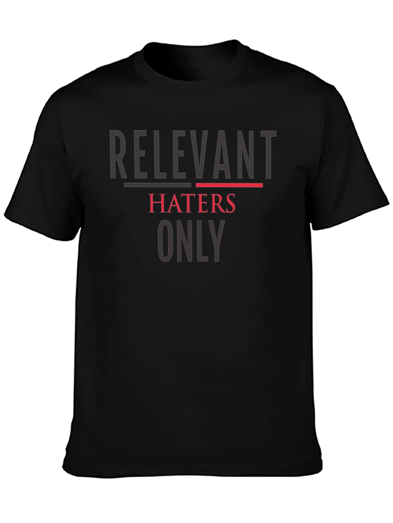 Camiseta Negra: Relevant Haters Only