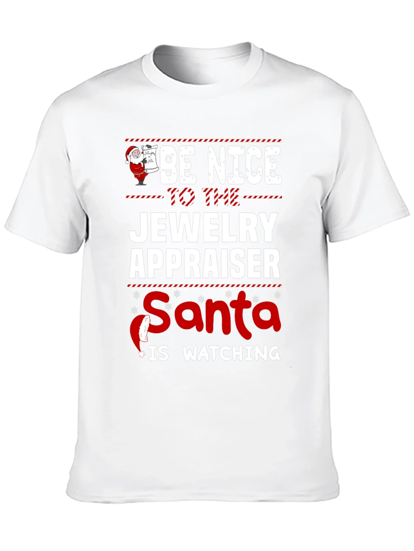 Rebbecca Funny Jewelry Appraiser Santa Christmas T-Shirt