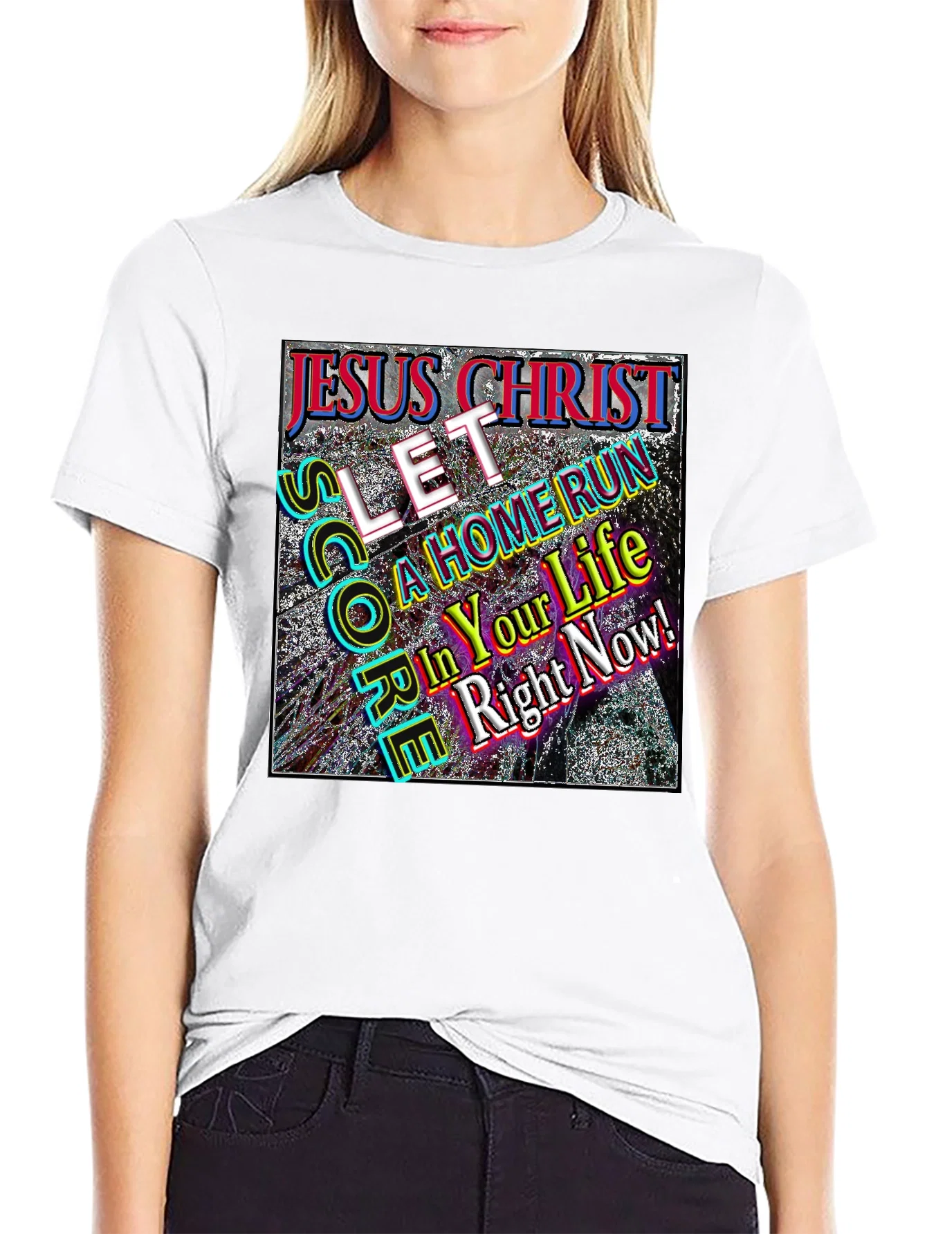 Rebbecca Jesus Christ Lets Score T-Shirt