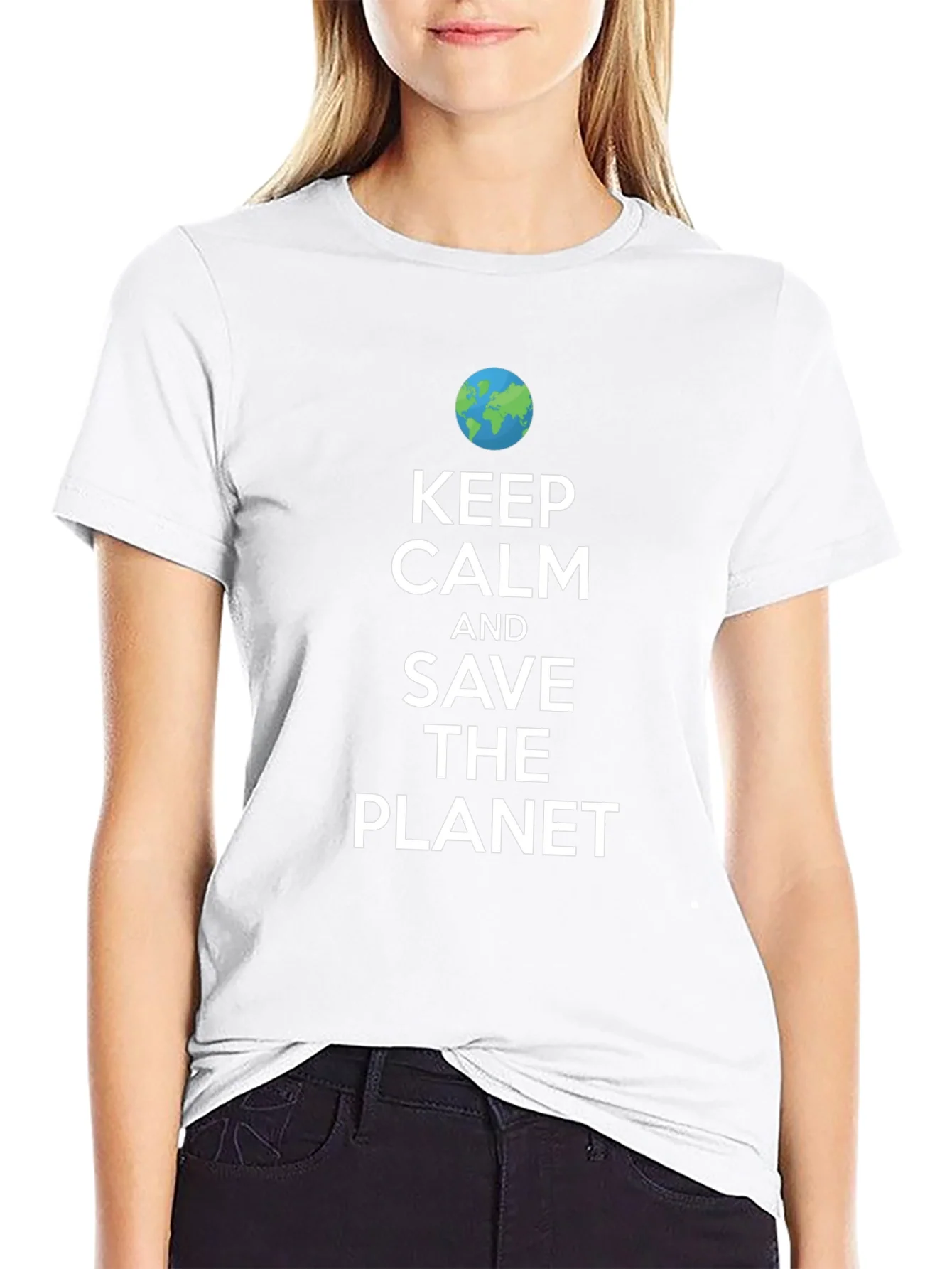Rebbecca Keep Calm Save The Planet Graphic Tee