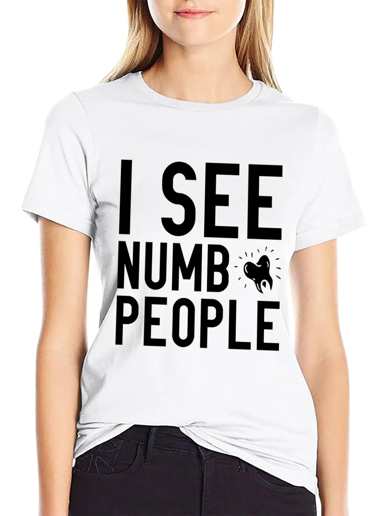 Rebbecca I See Numb People Black T-Shirt