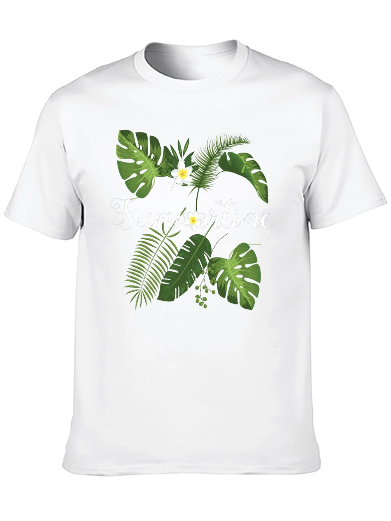 Rebbecca Tropical Summertime Graphic Black Tee