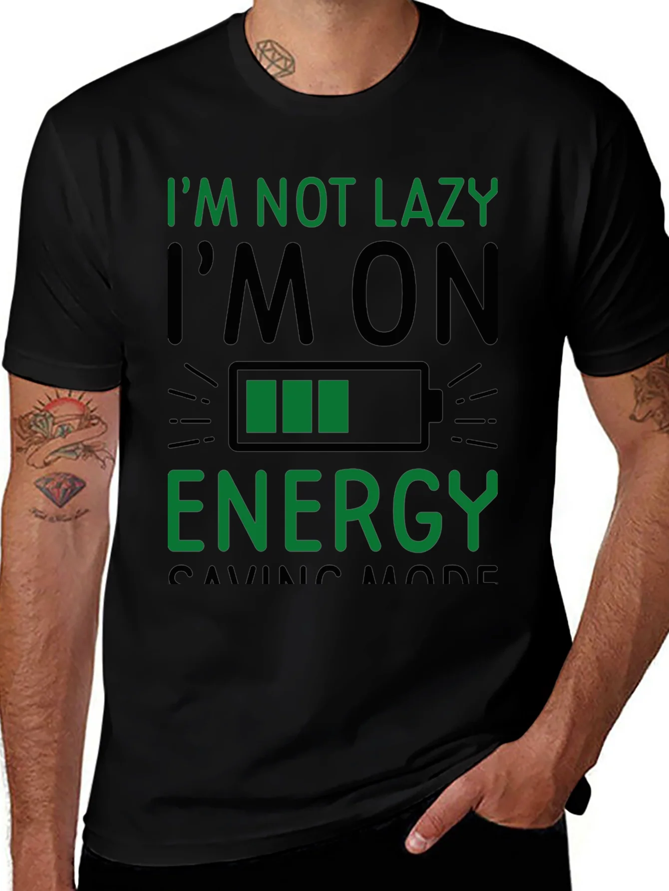 Camiseta Negra: Modo Ahorro de Energ¨ªa