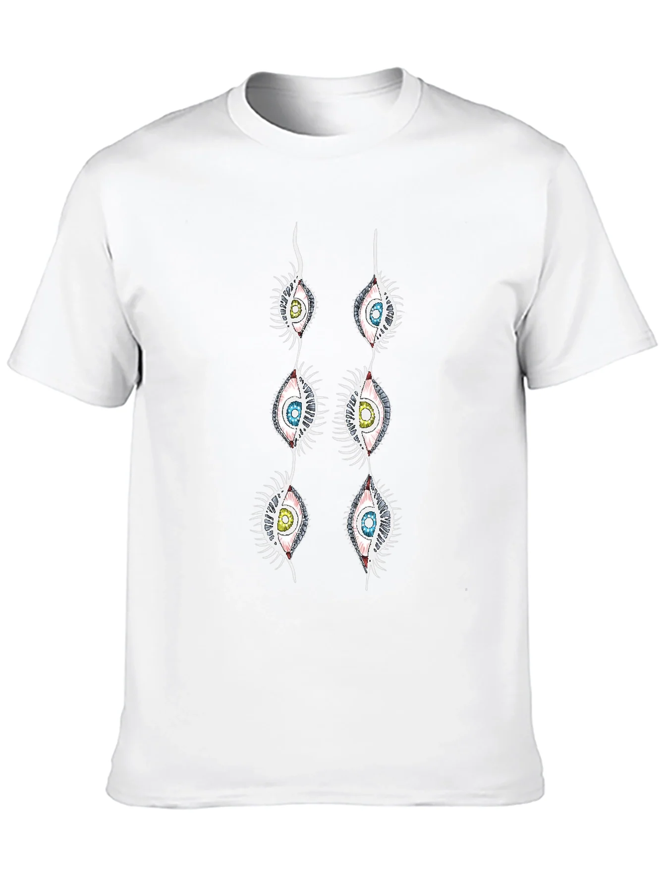Rebbecca Eye See You: Unique Graphic Print Black T-Shirt