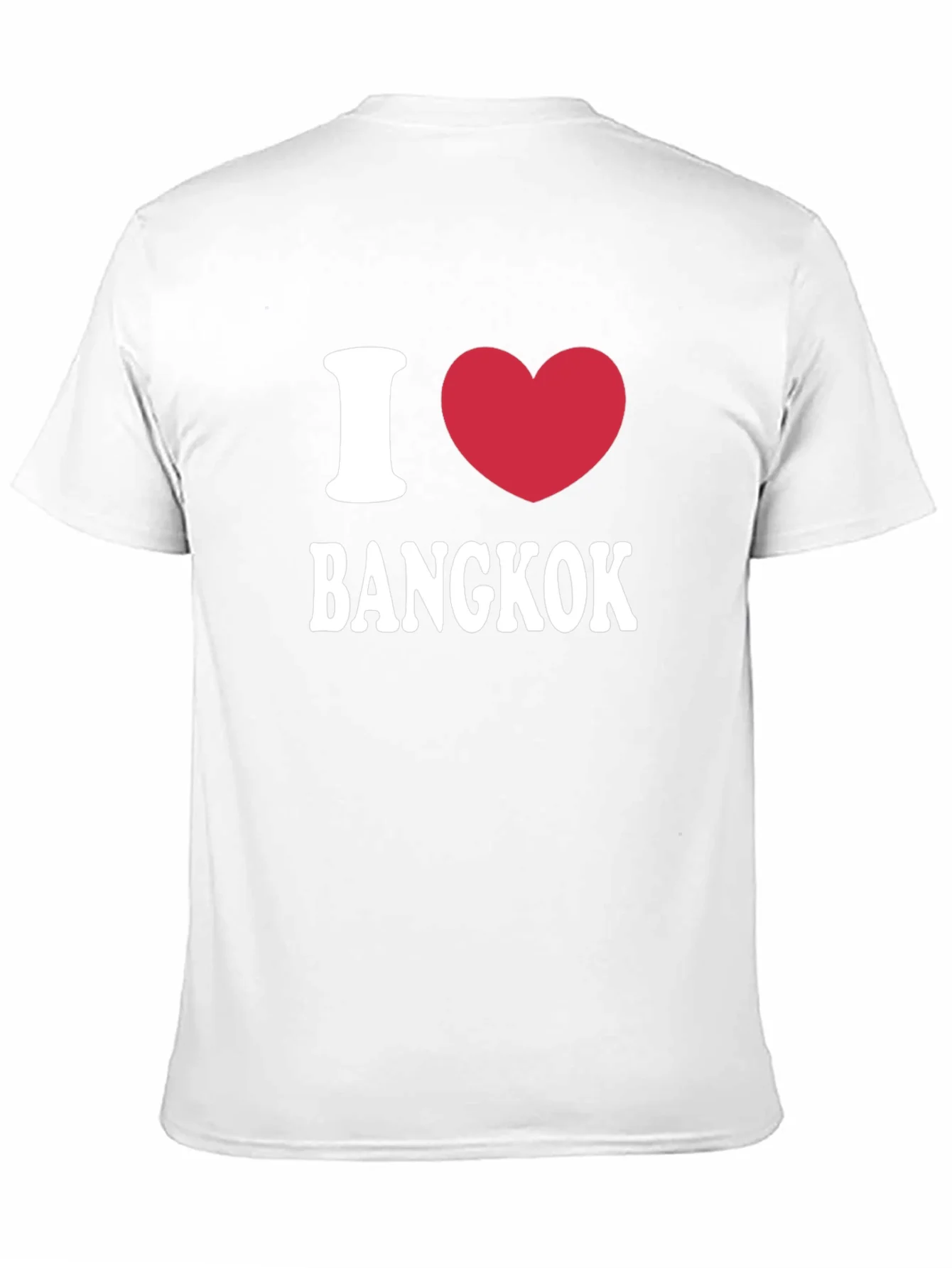 Camiseta Negra I Love Bangkok Hombre Casual