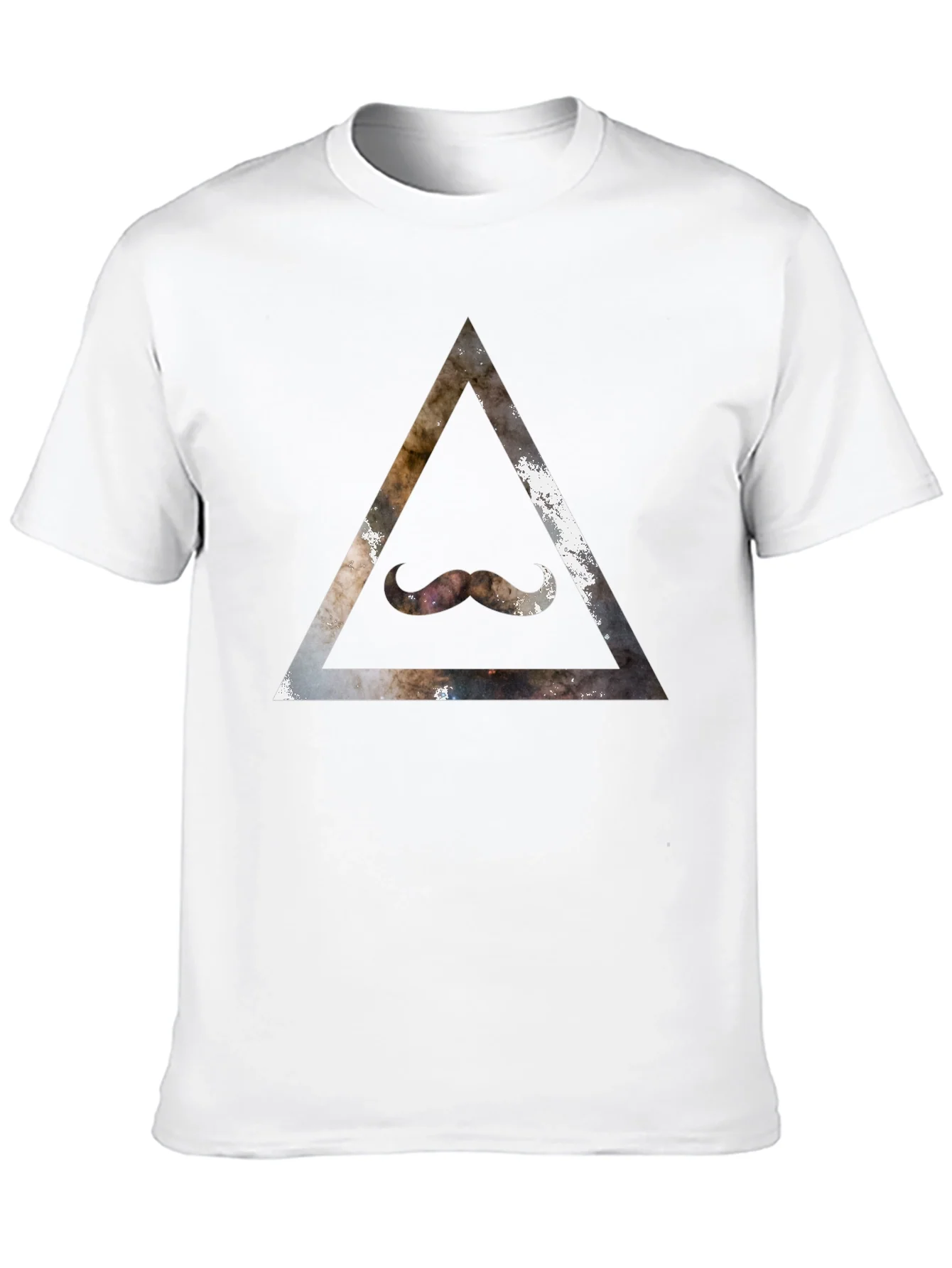 Rebbecca Cosmic Mustache Triangle Graphic Tee